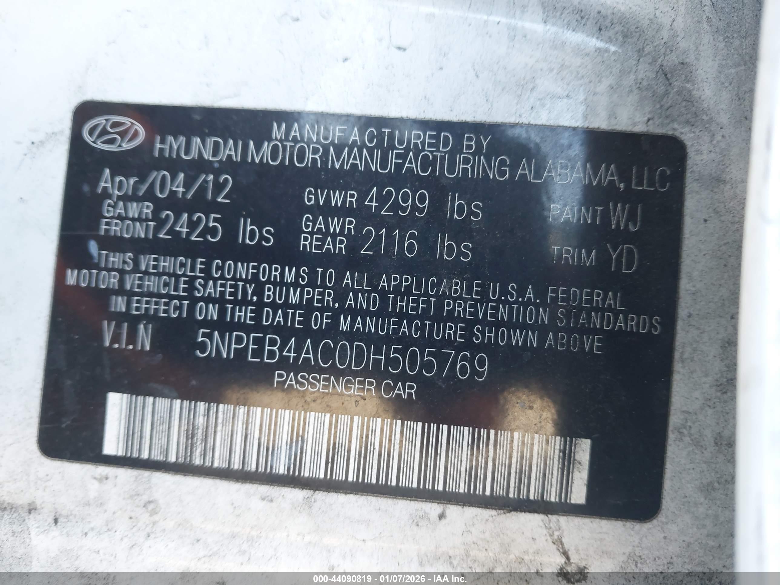 HYUNDAI SONATA image 9