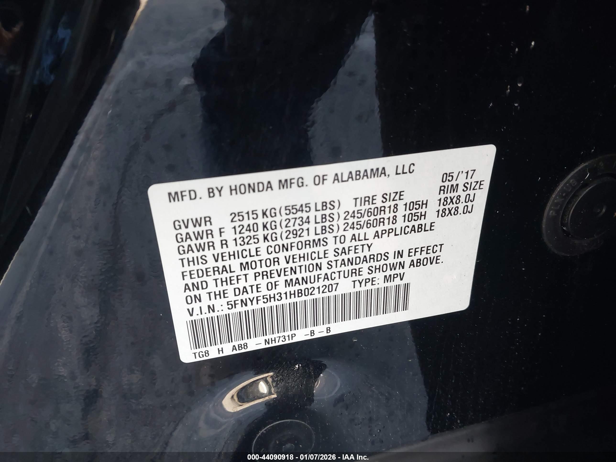 HONDA PILOT image 9