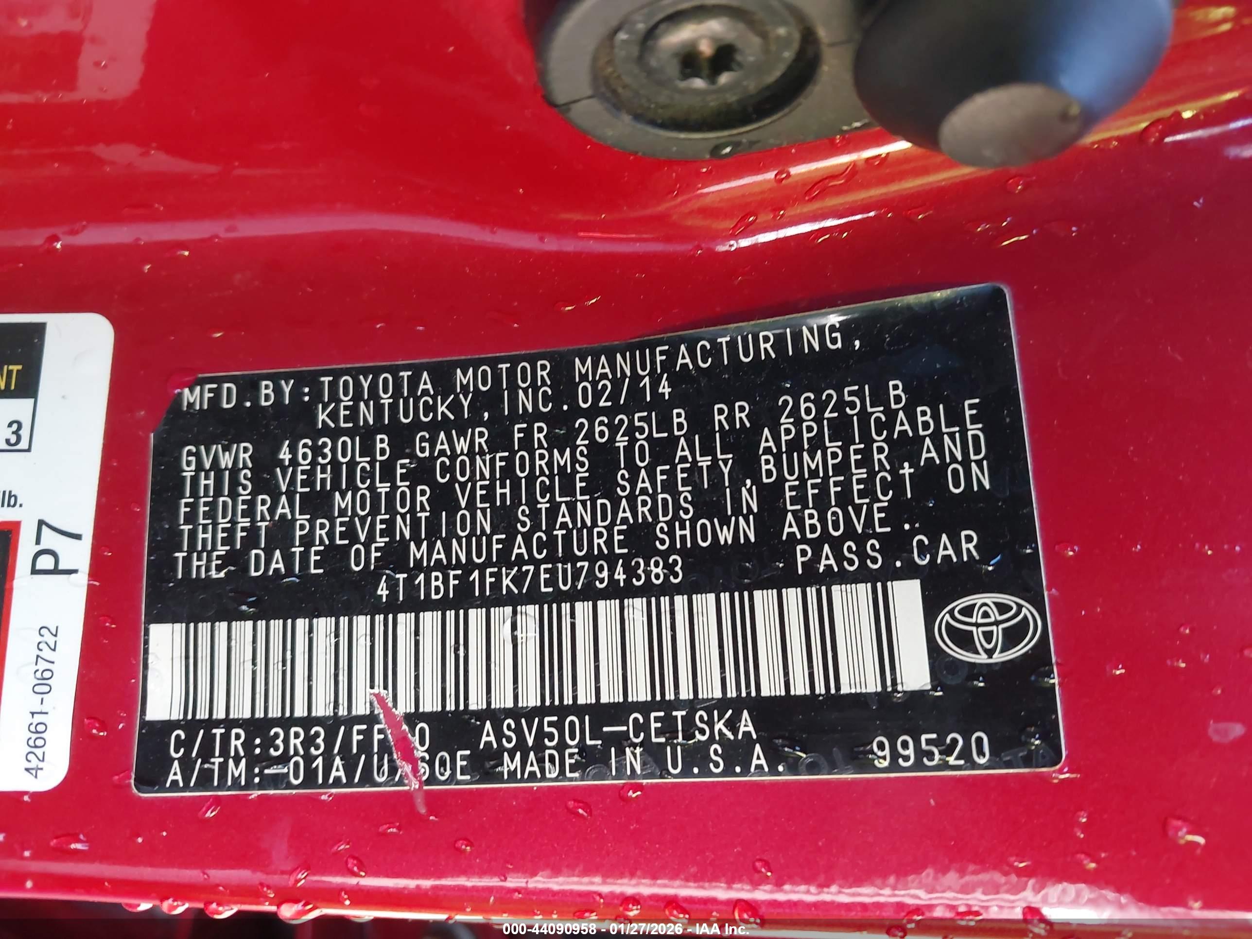 TOYOTA CAMRY image 9