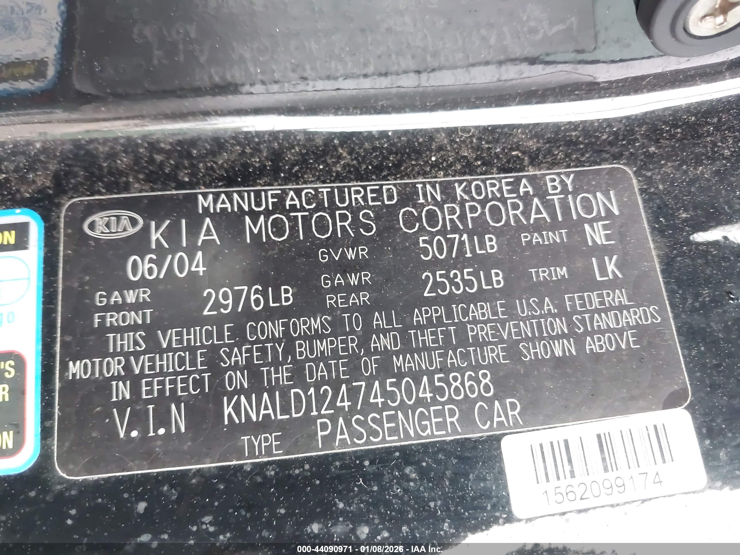 KIA AMANTI image 9
