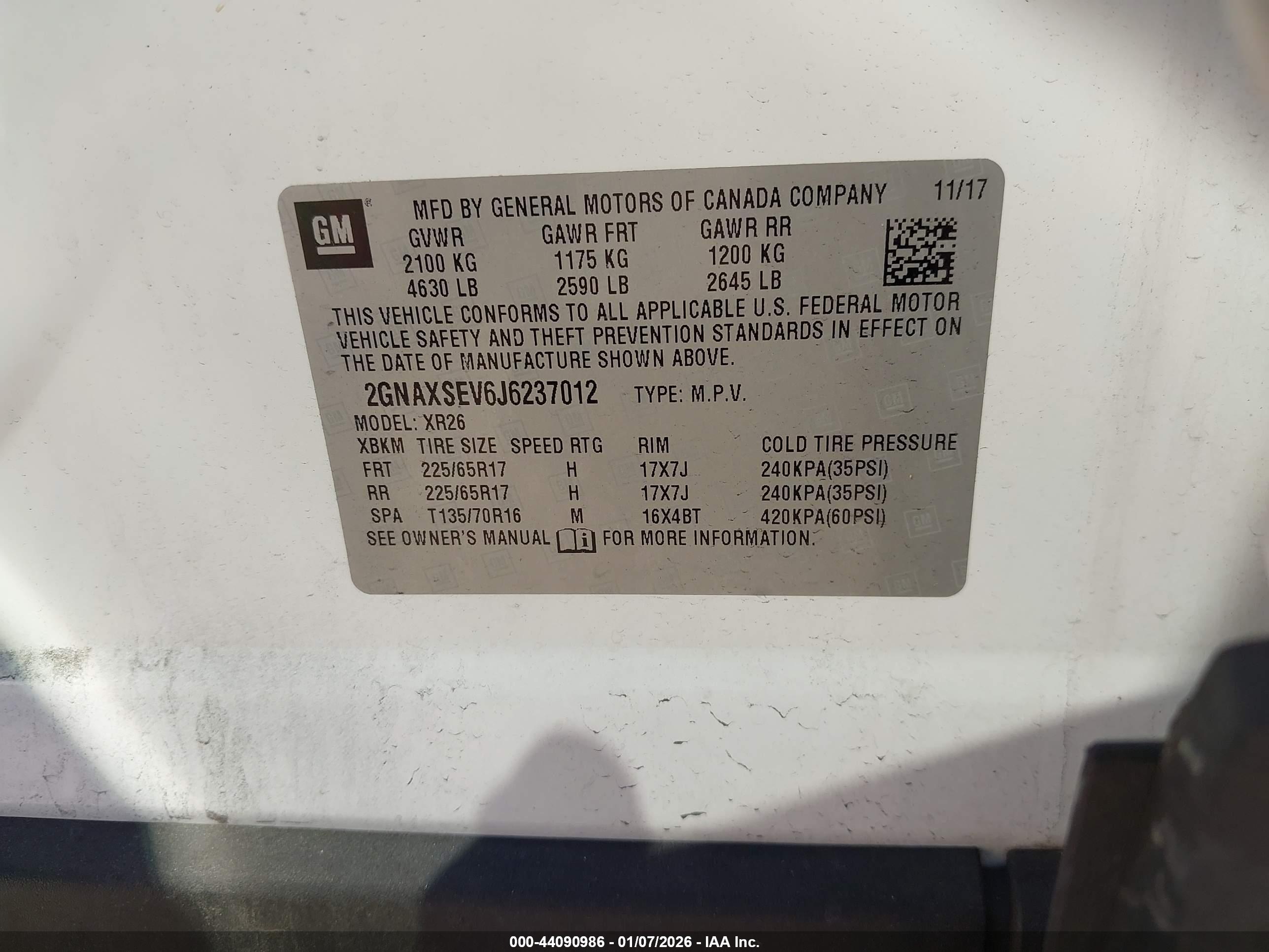 CHEVROLET EQUINOX image 9