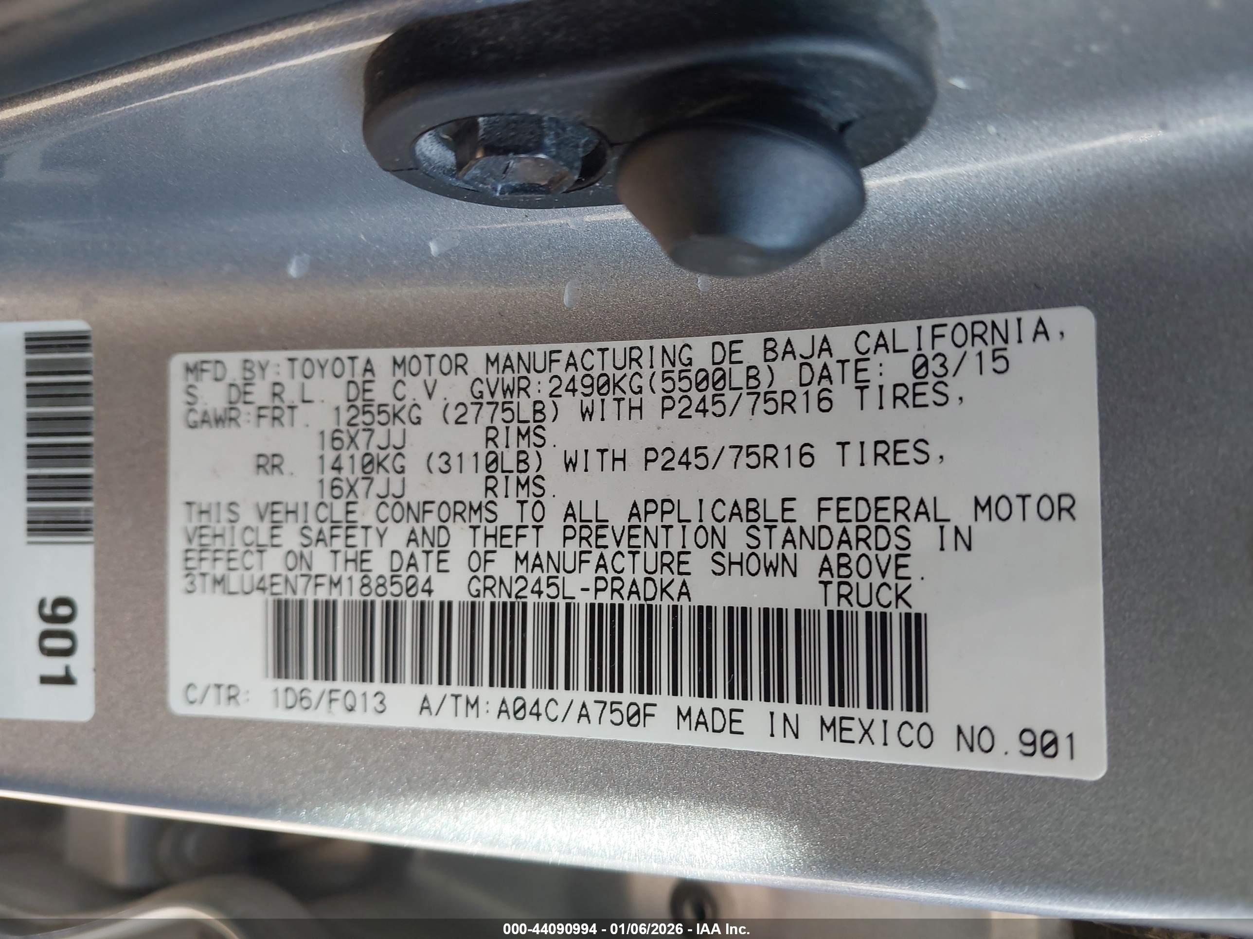 TOYOTA TACOMA image 9
