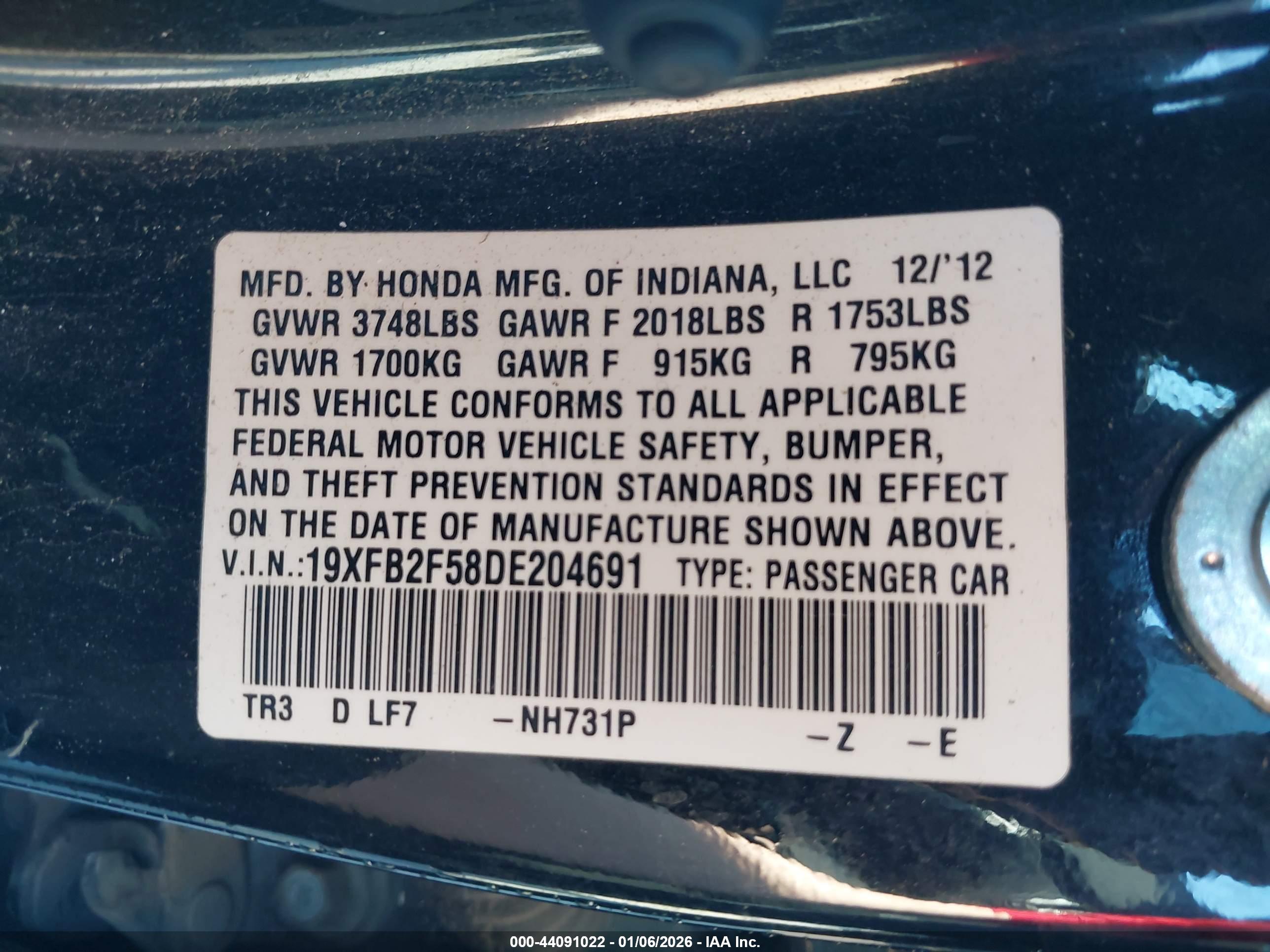 HONDA CIVIC image 9