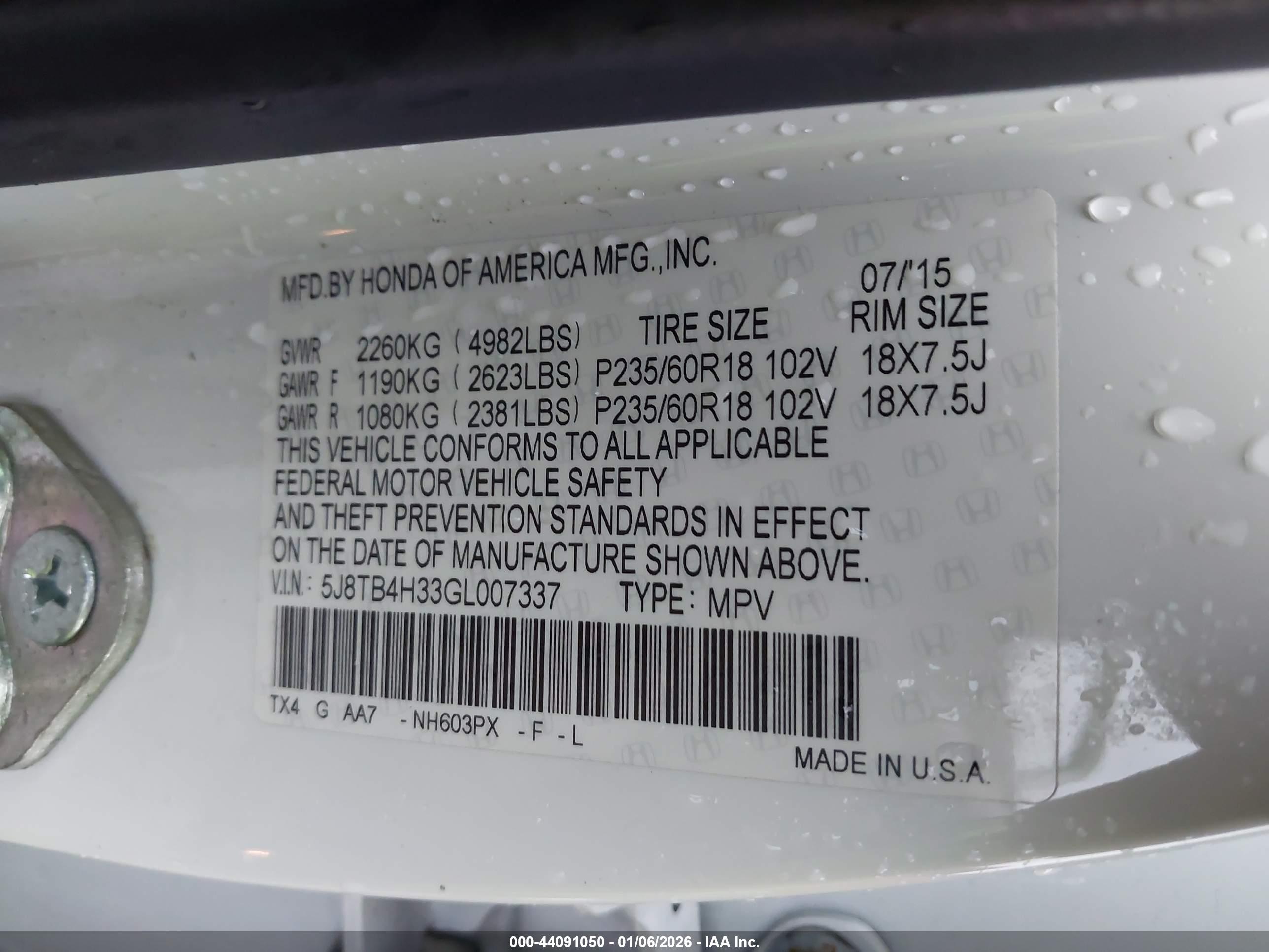 ACURA RDX image 9