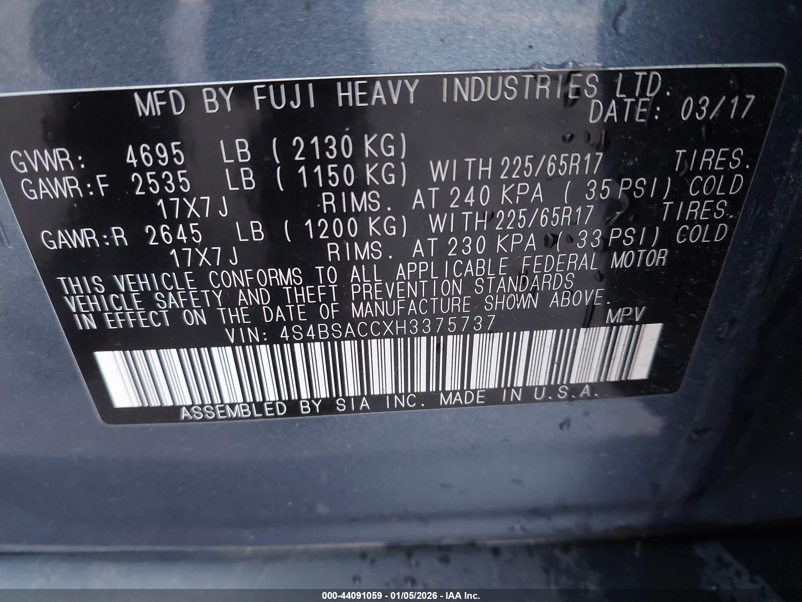 SUBARU OUTBACK image 9