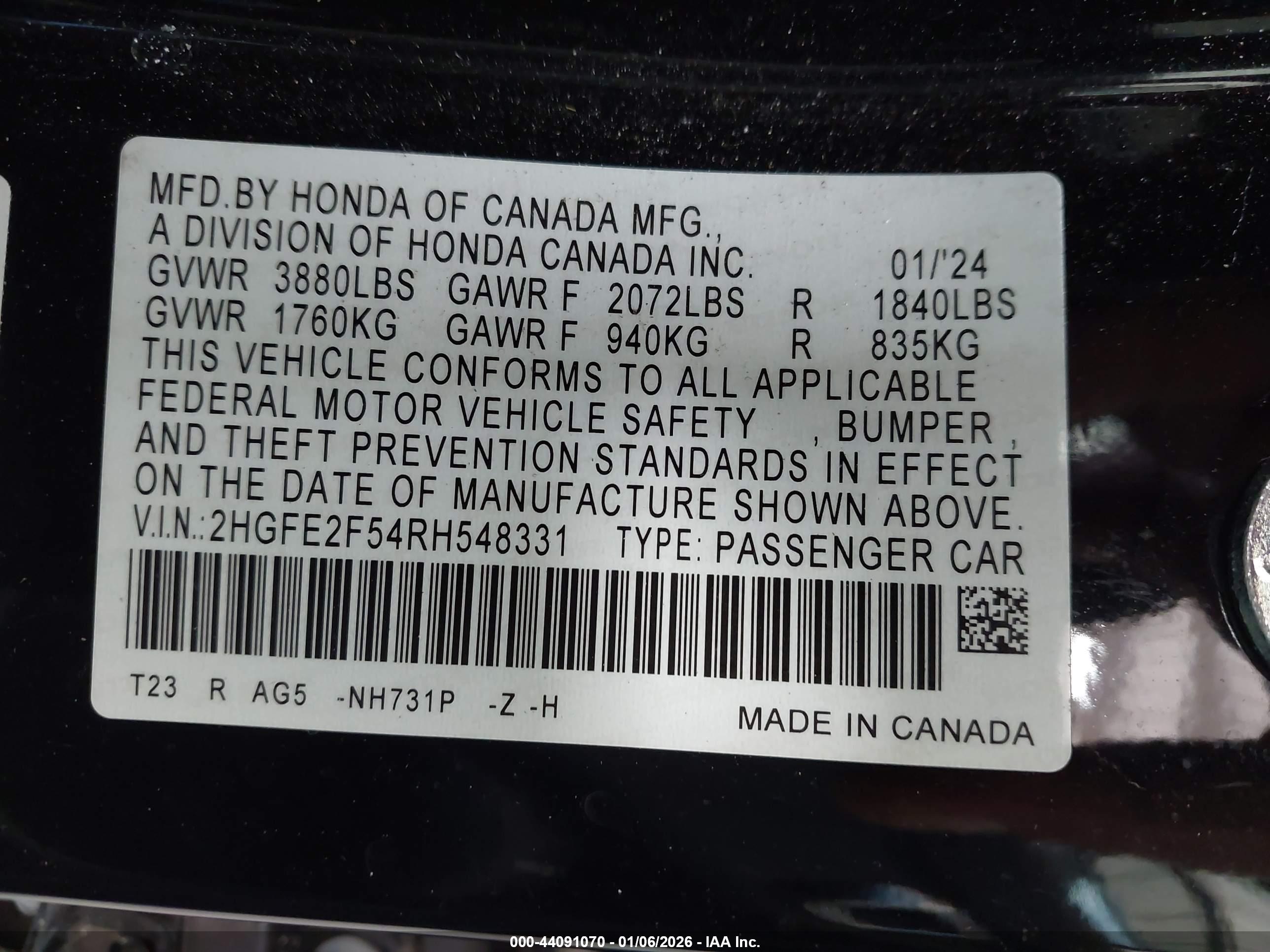 HONDA CIVIC image 9
