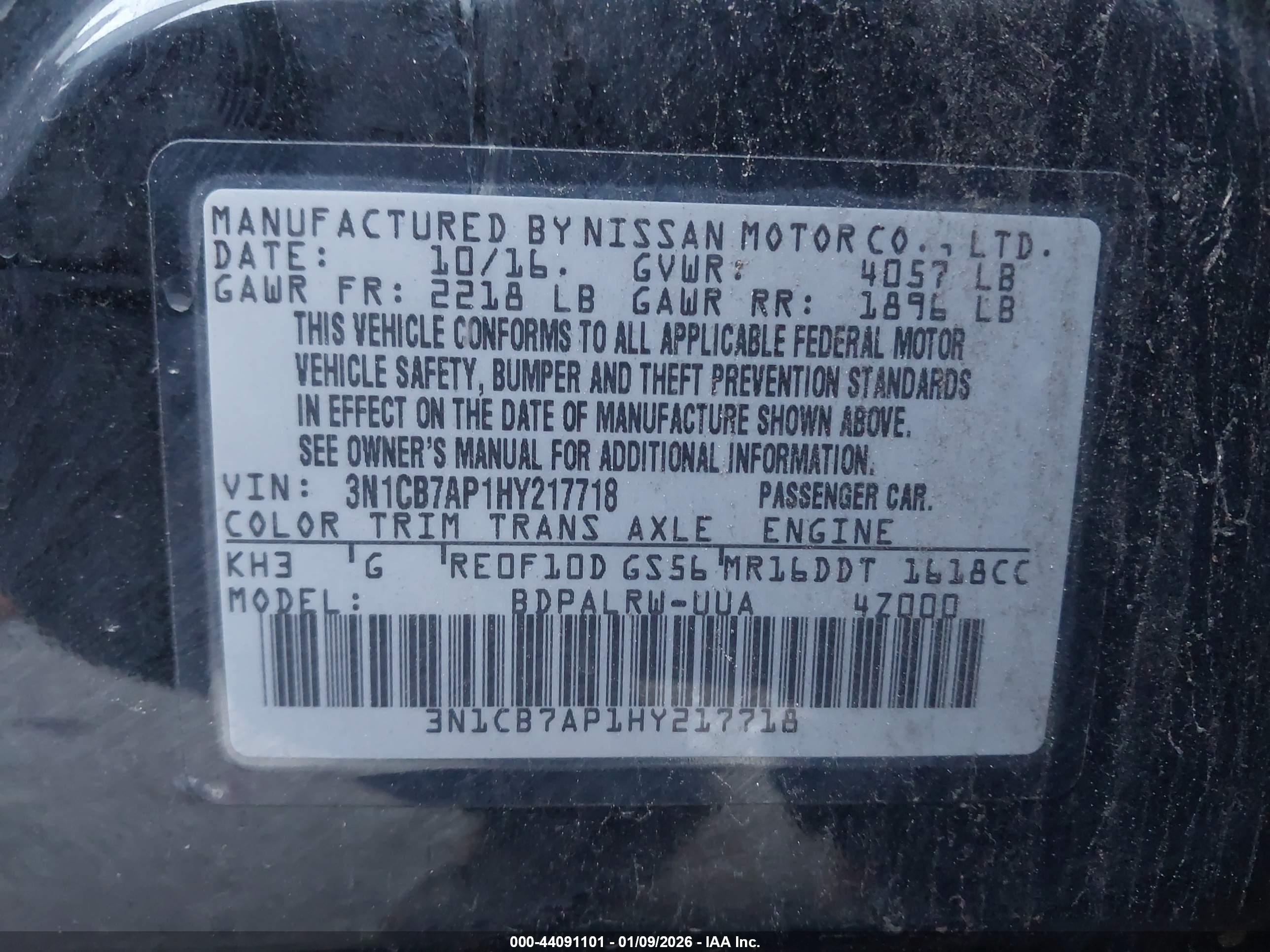NISSAN SENTRA image 9