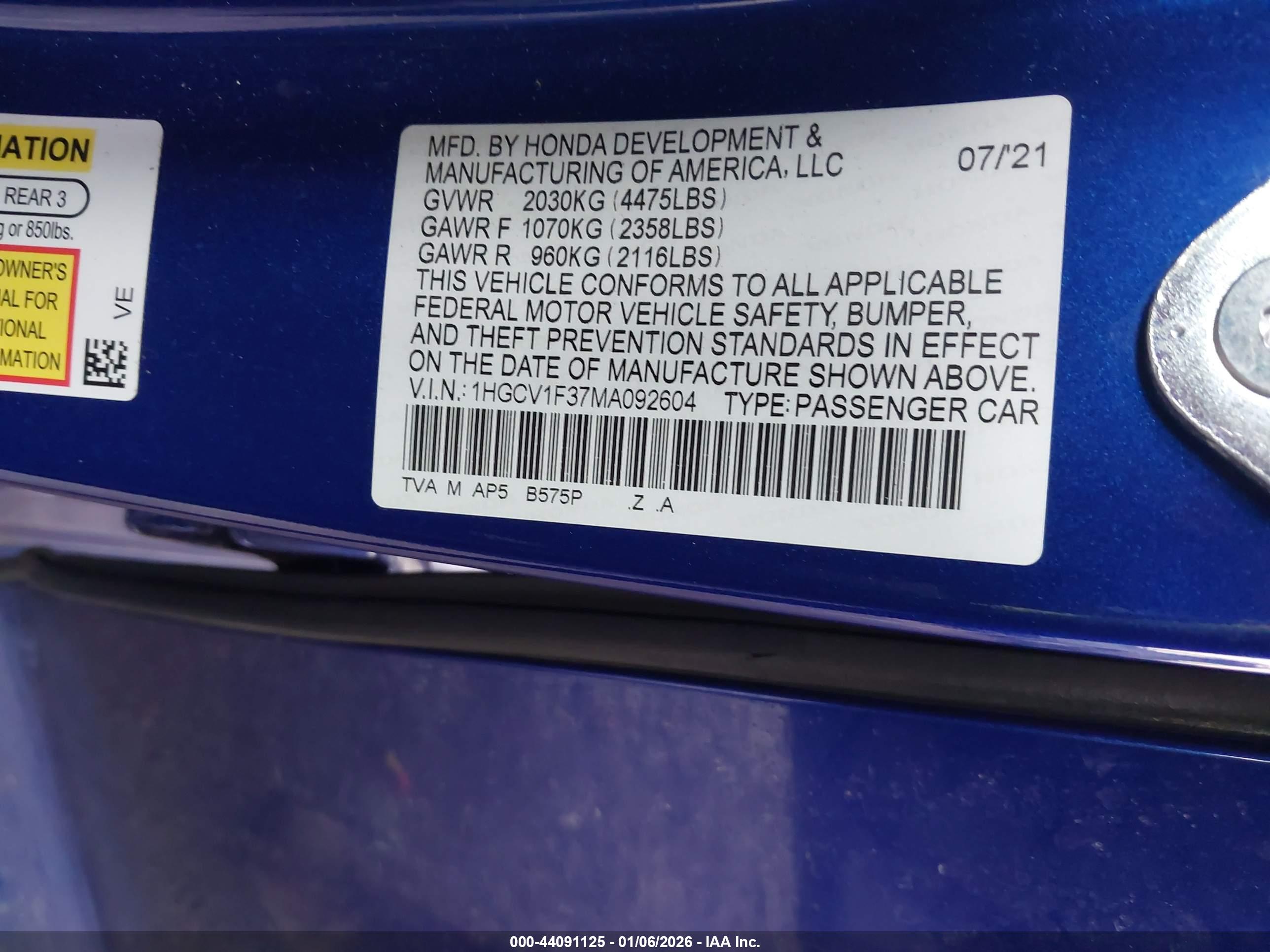 HONDA ACCORD image 9