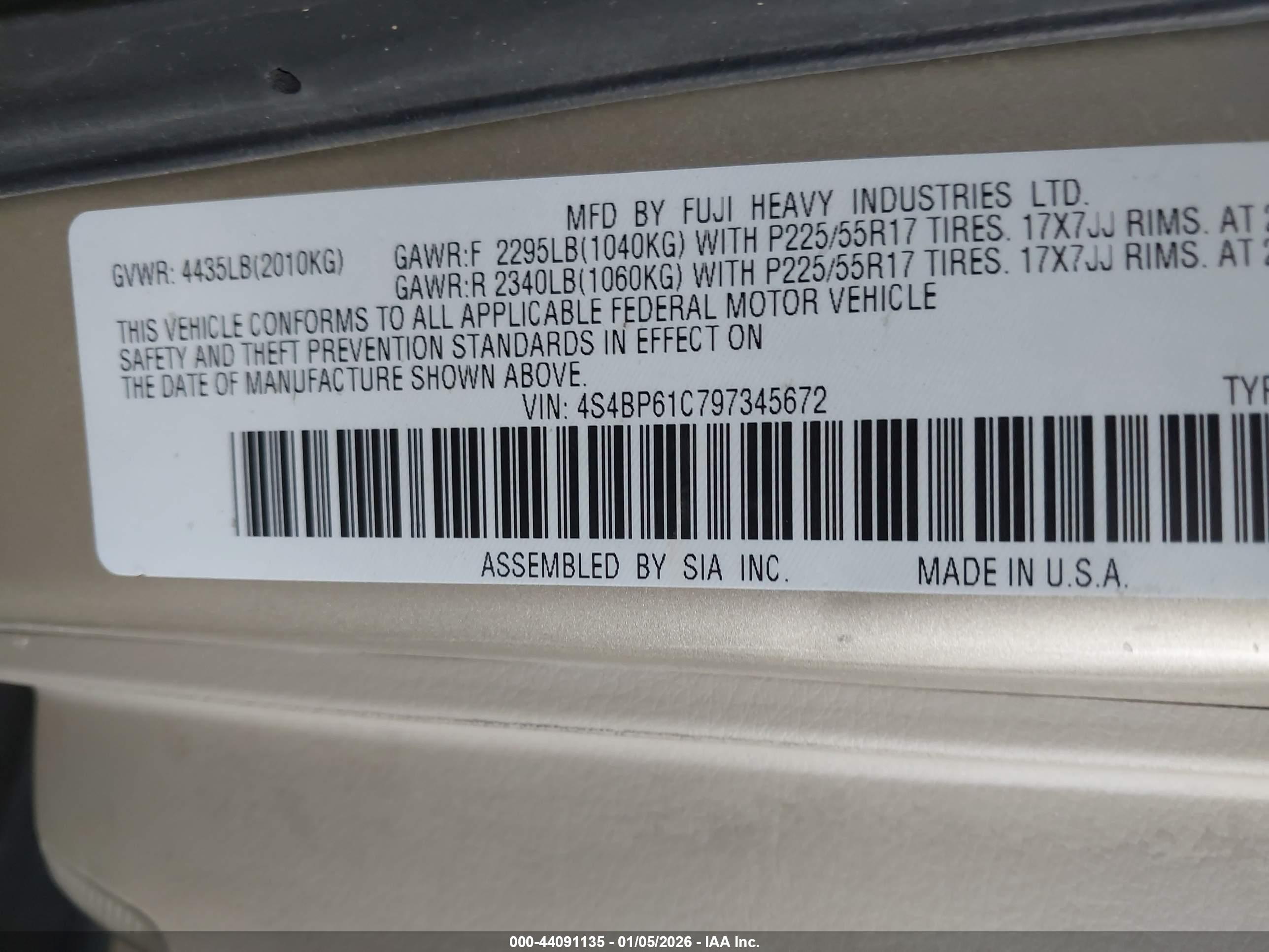 SUBARU OUTBACK image 9