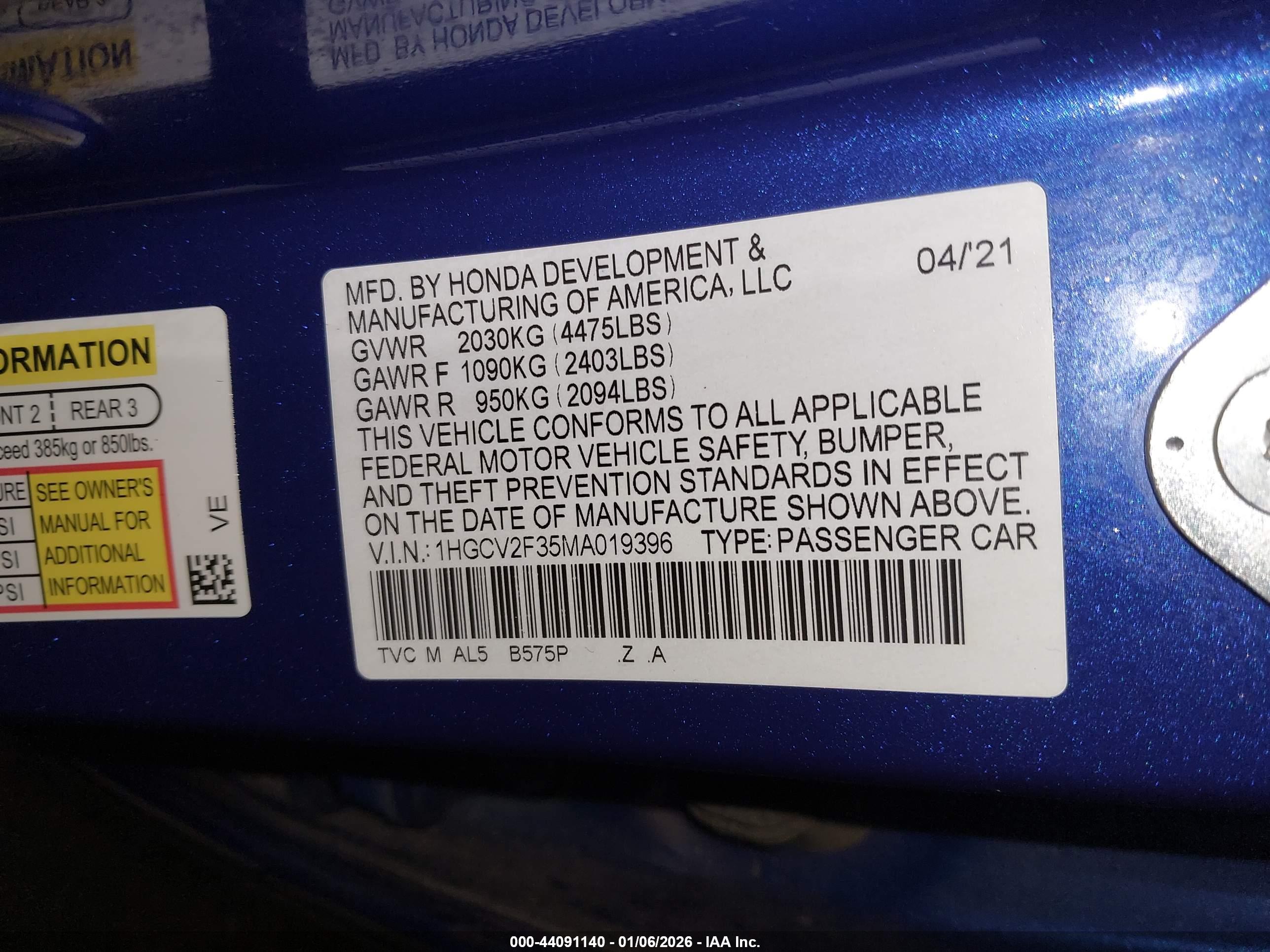 HONDA ACCORD image 9