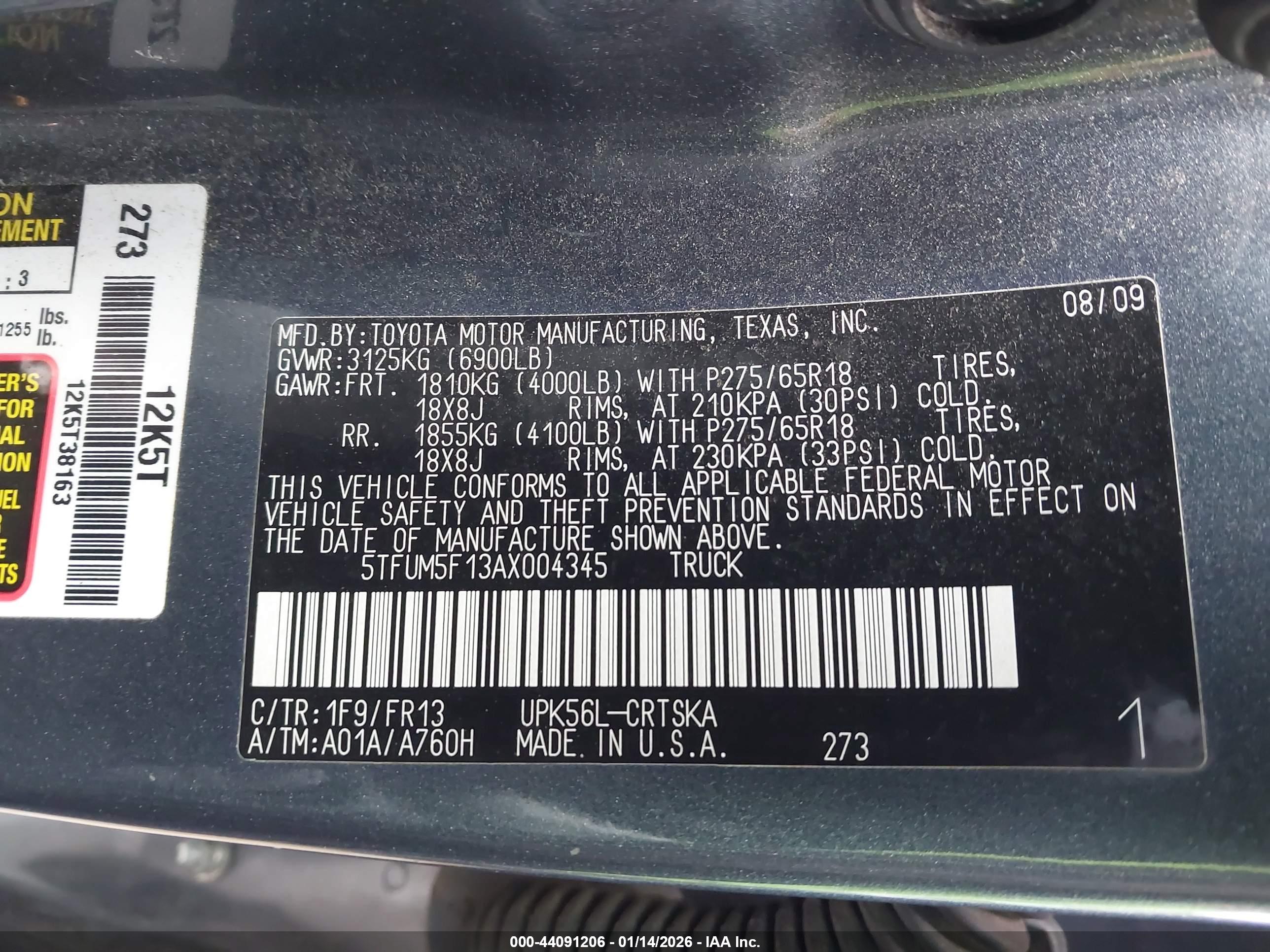 TOYOTA TUNDRA image 9
