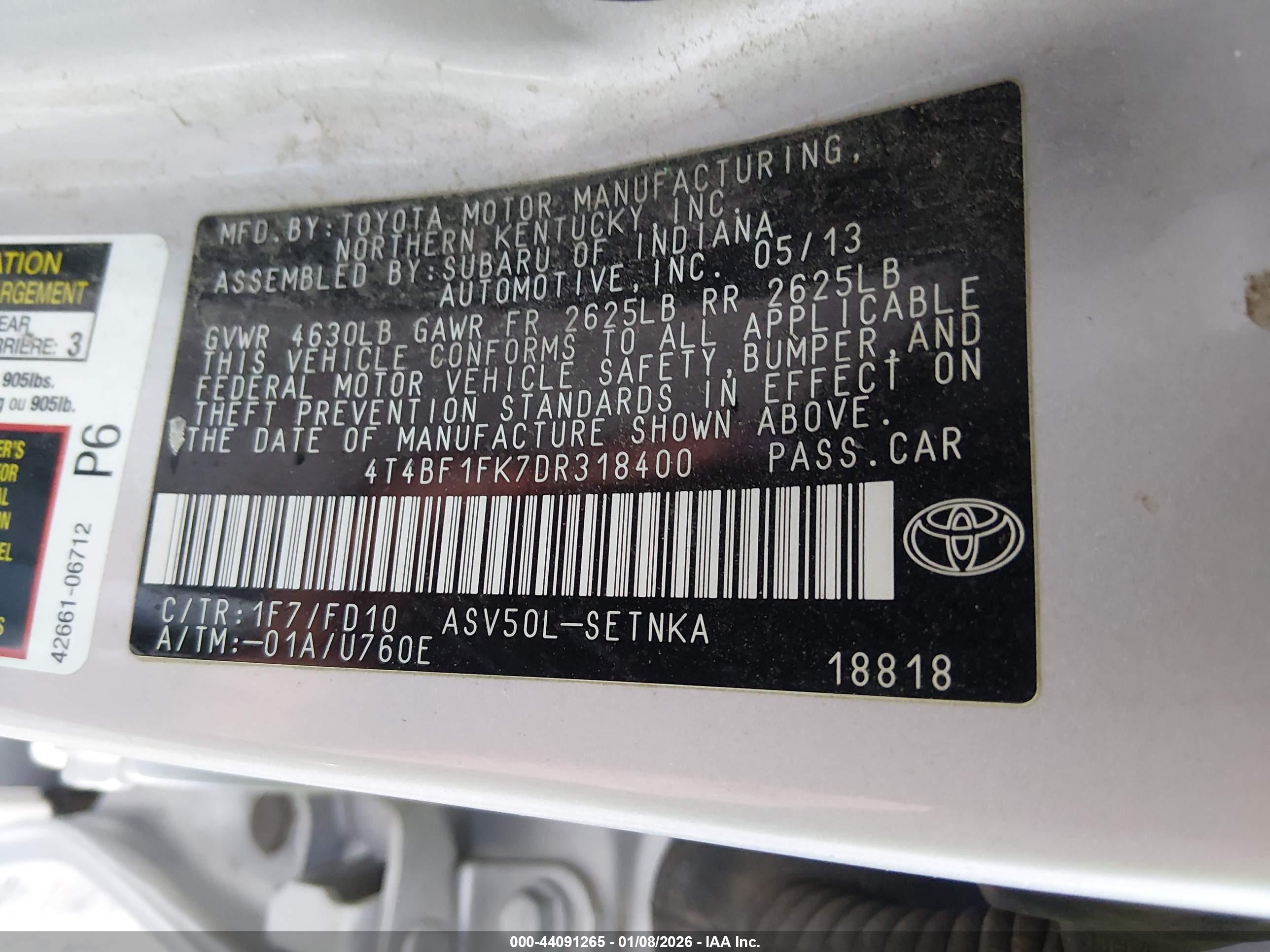 TOYOTA CAMRY image 9