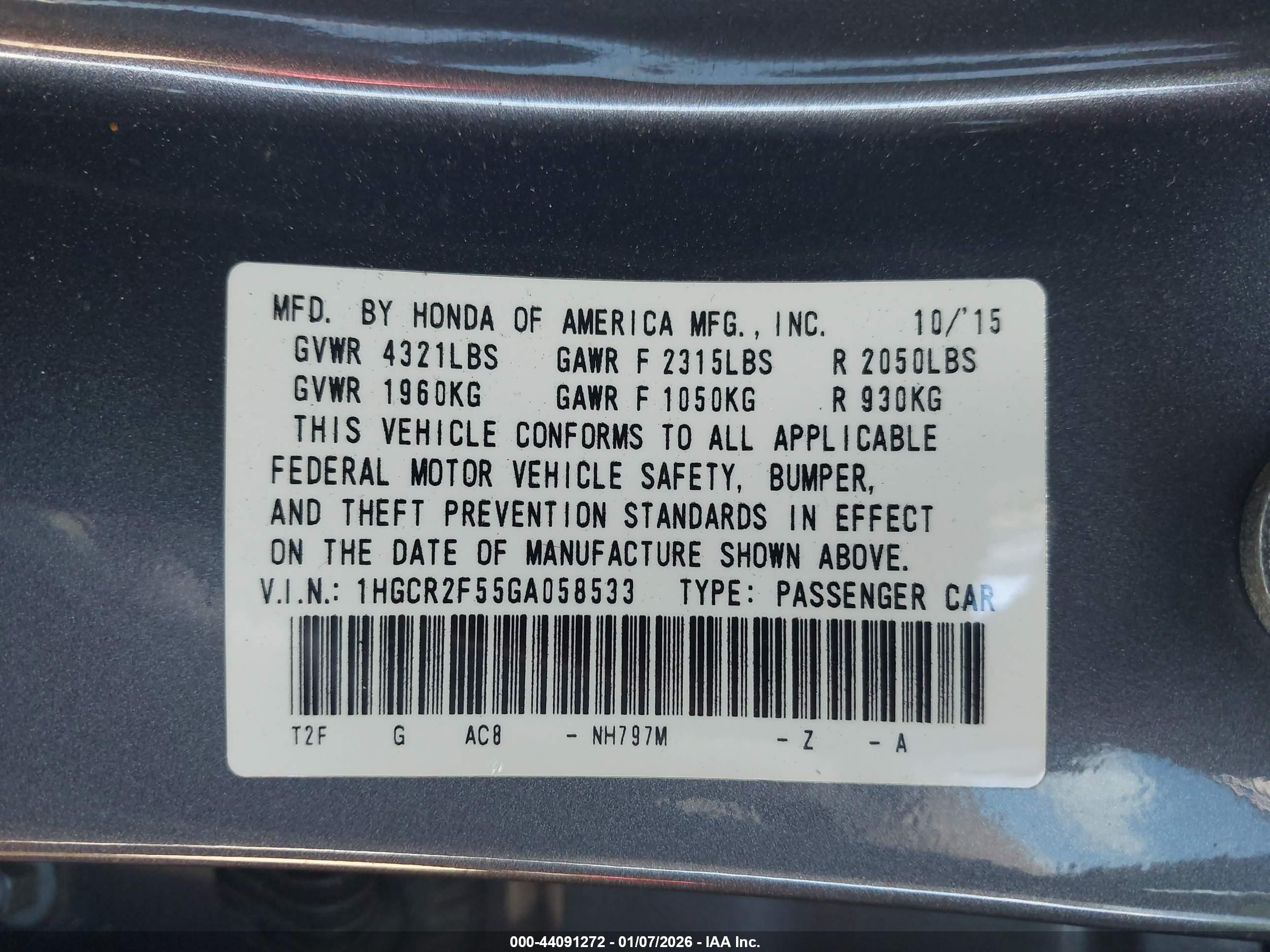 HONDA ACCORD image 9