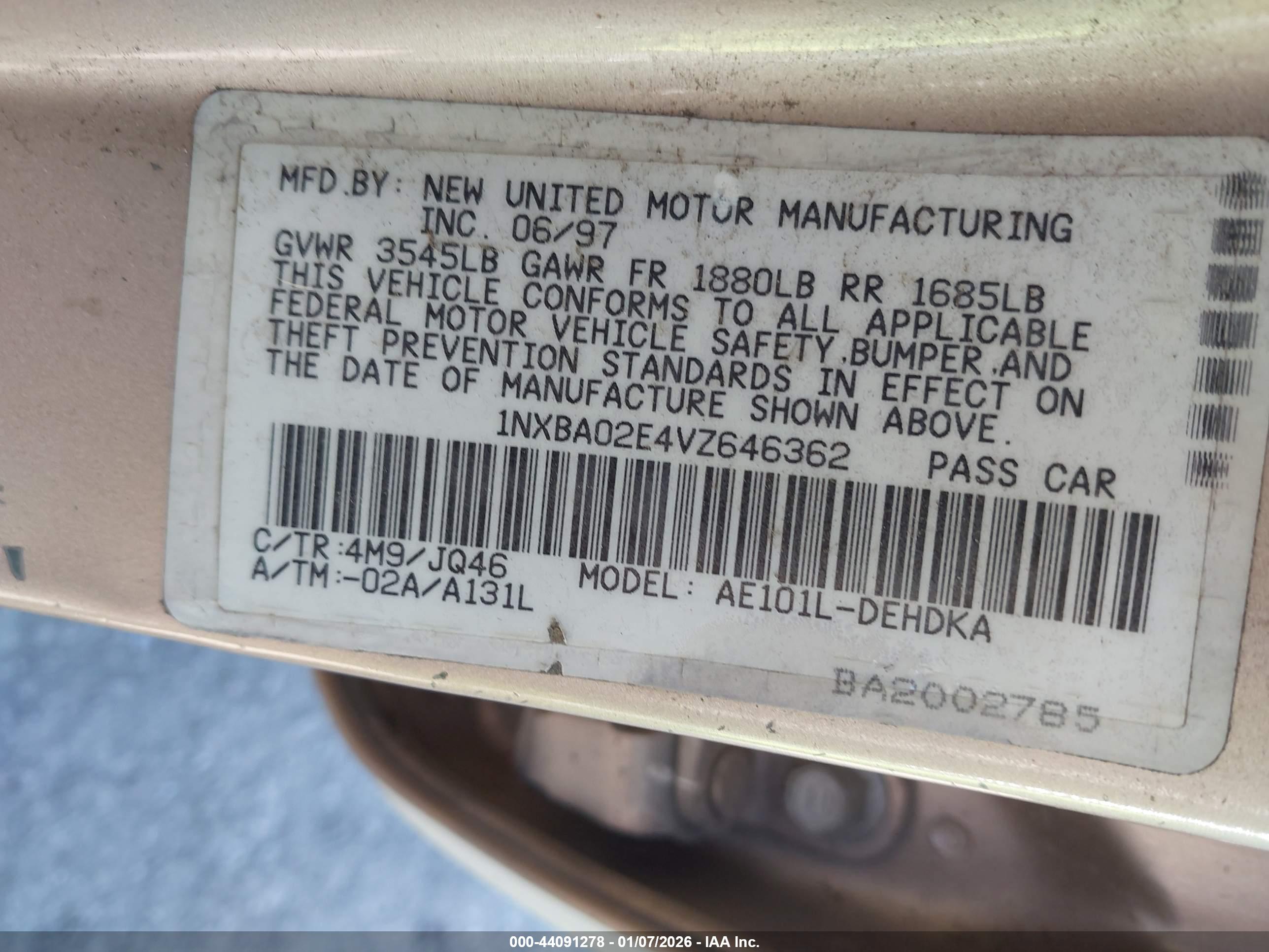 TOYOTA COROLLA image 9