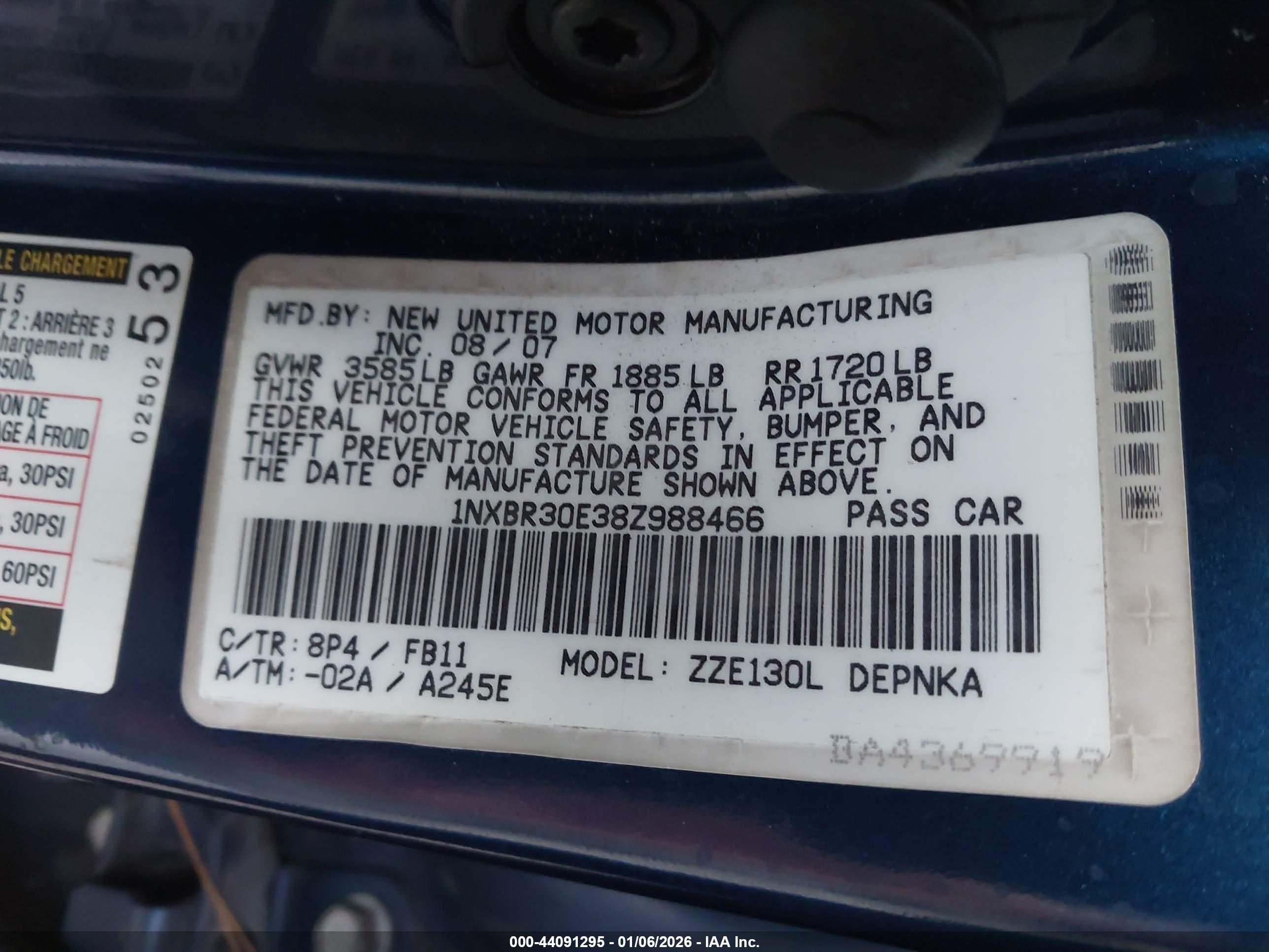 TOYOTA COROLLA image 9
