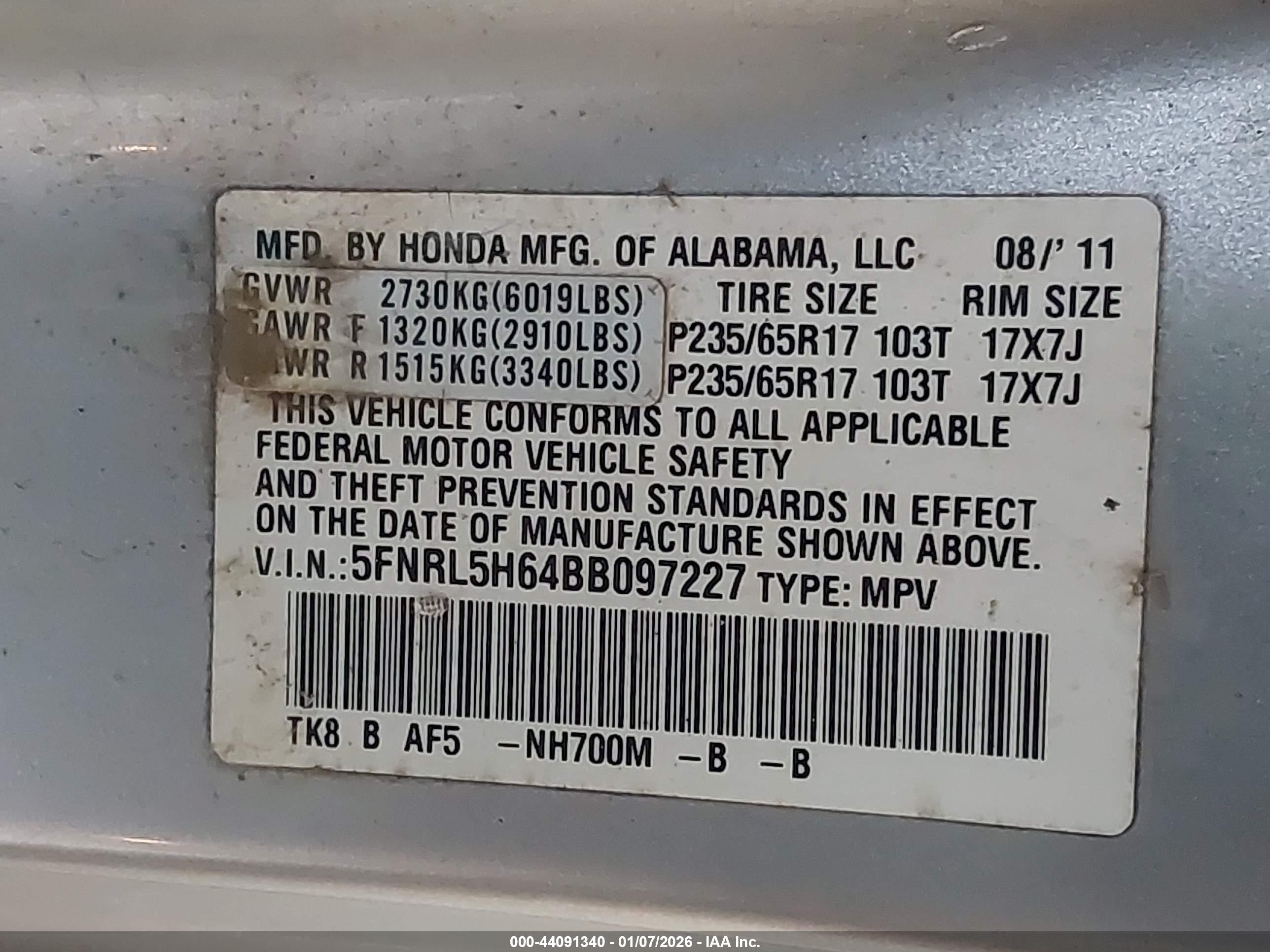 HONDA ODYSSEY image 9