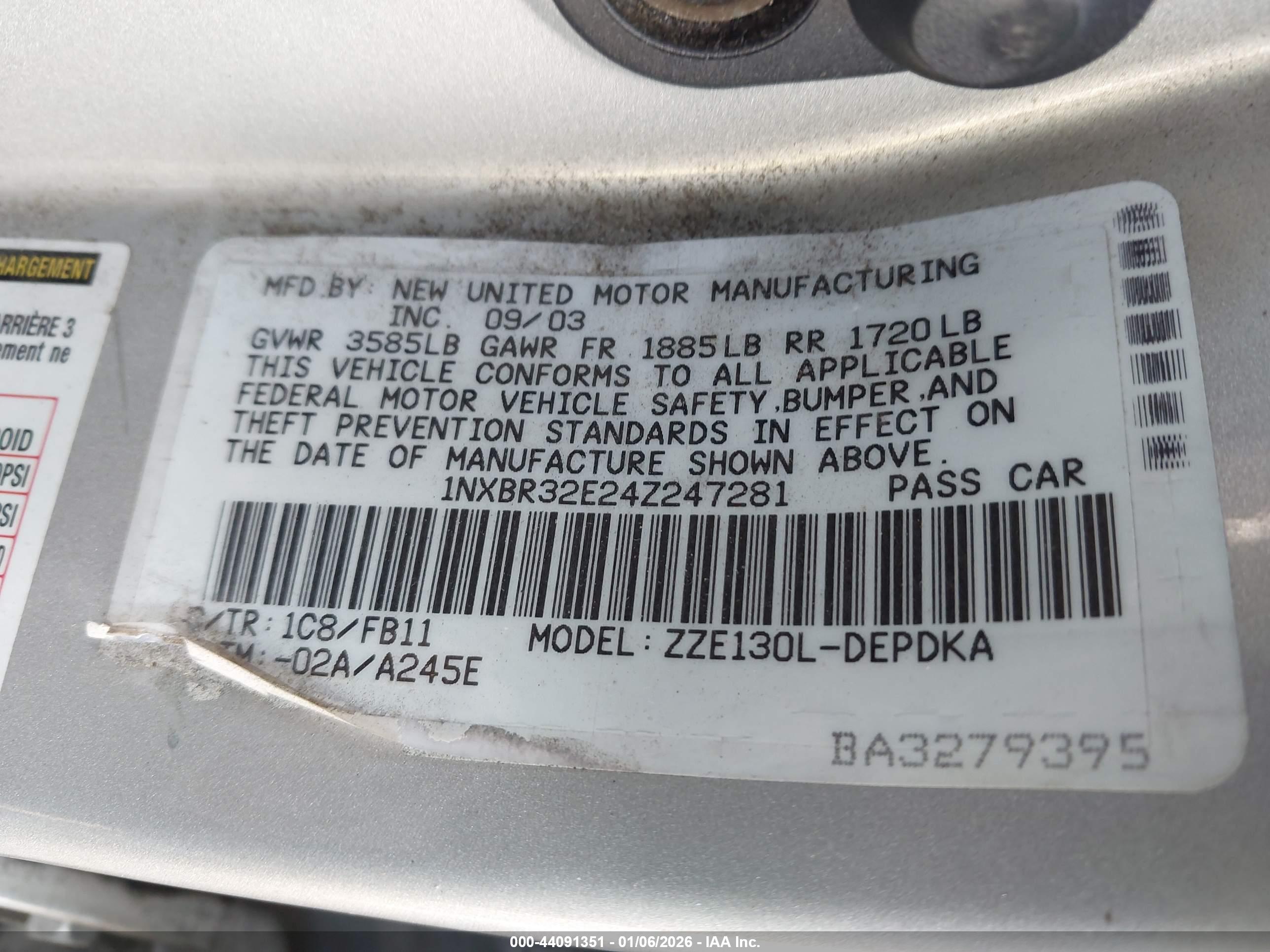 TOYOTA COROLLA image 9