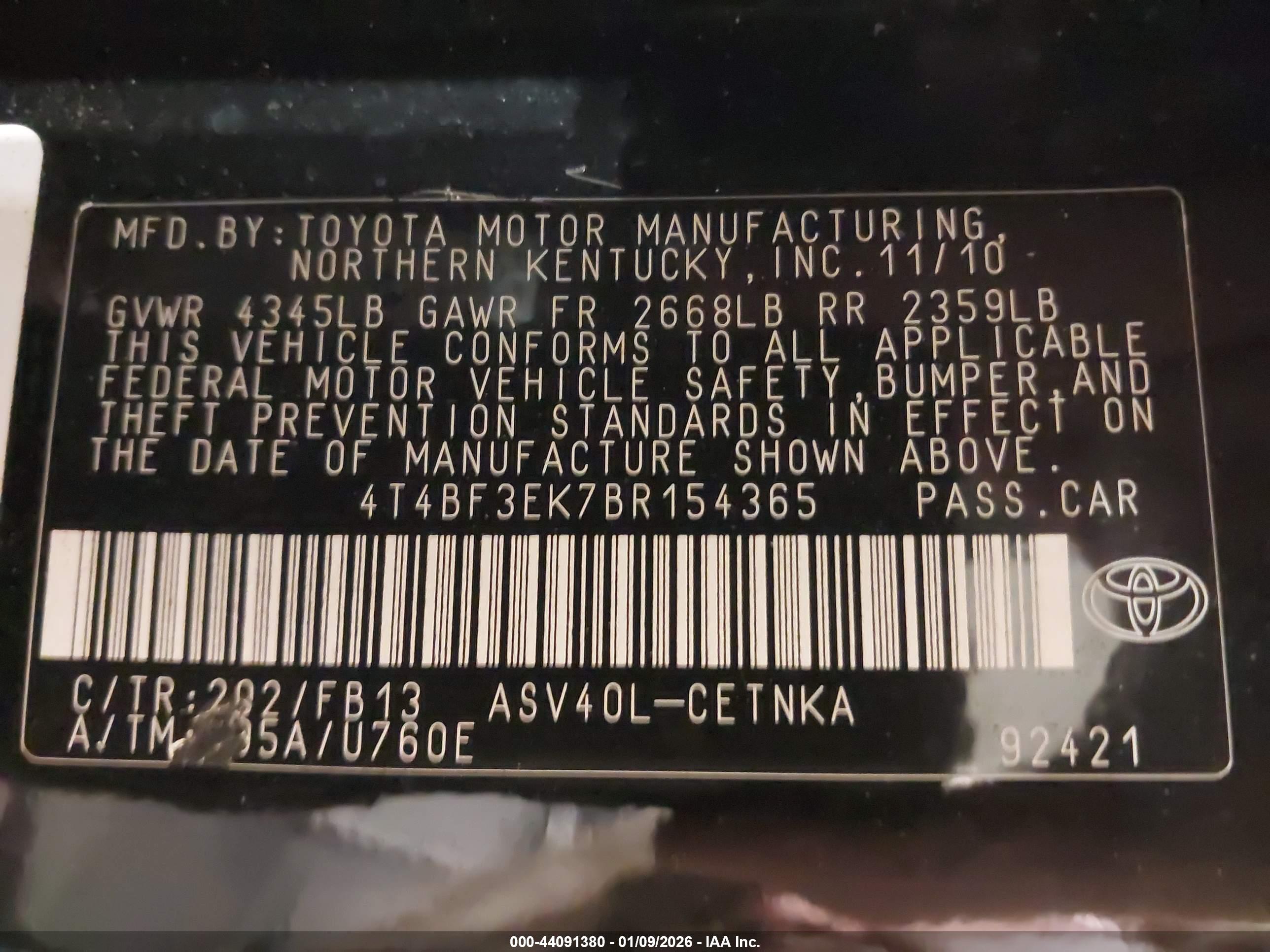 TOYOTA CAMRY image 9