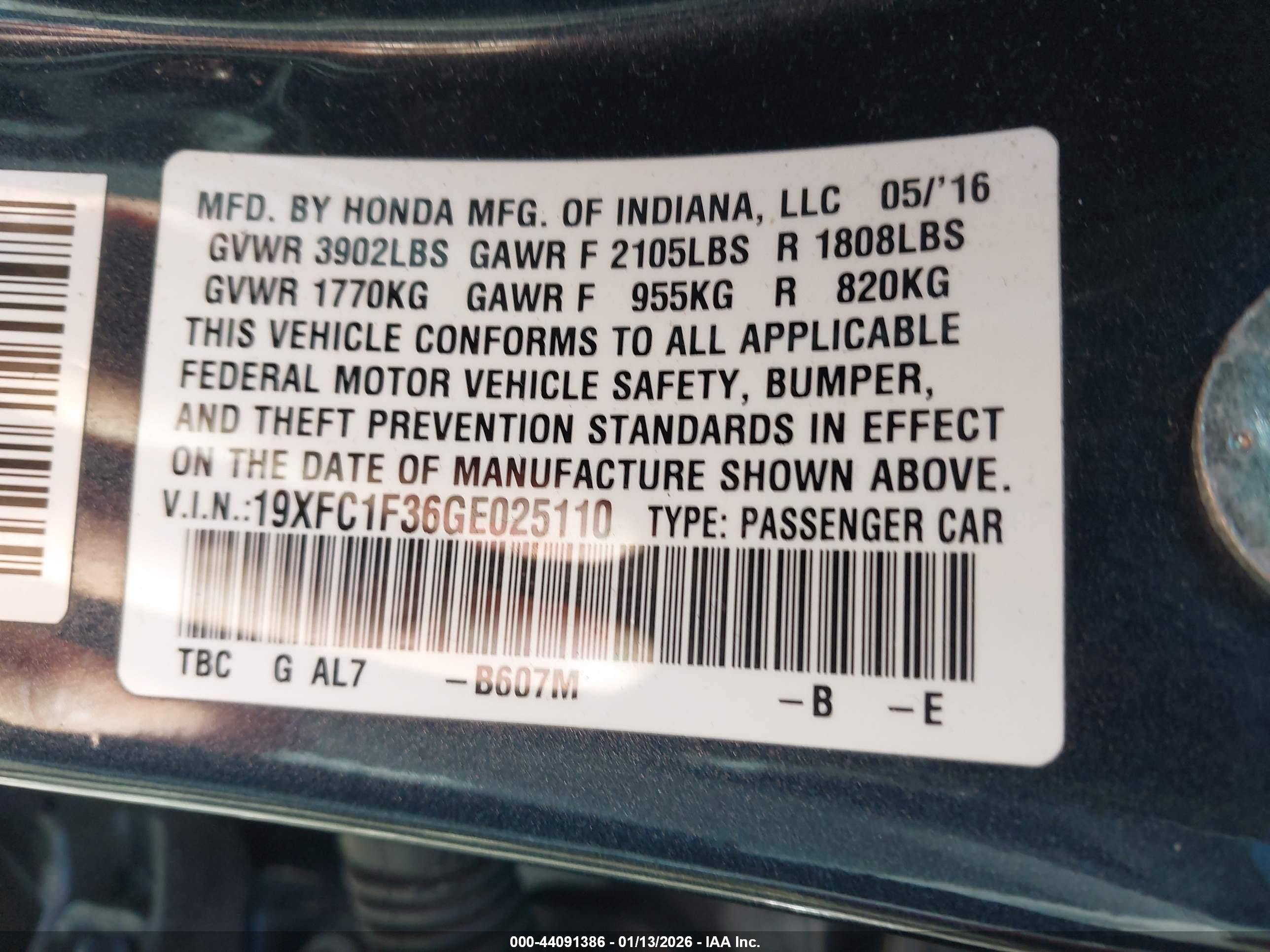 HONDA CIVIC image 9