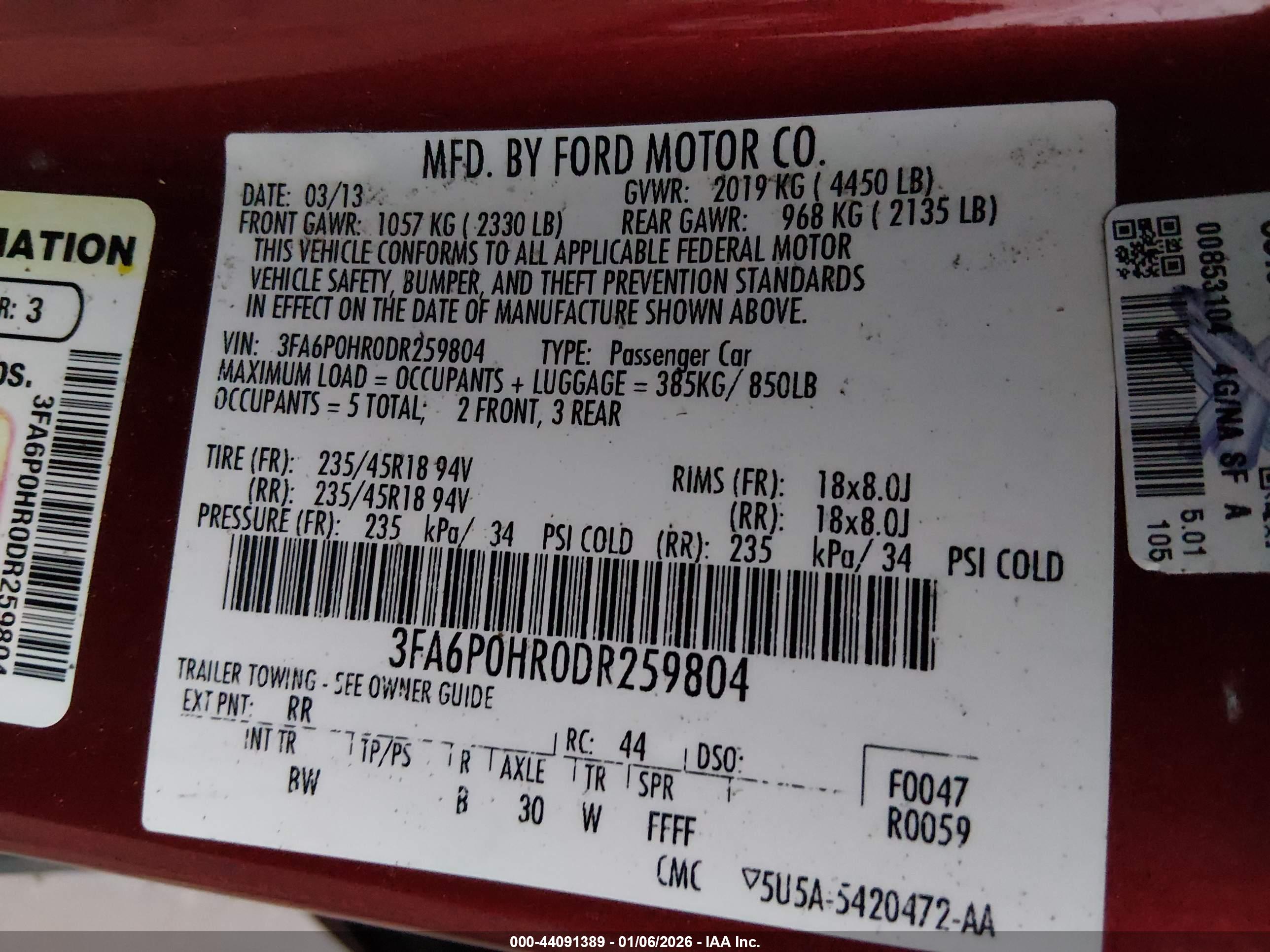 FORD FUSION image 9