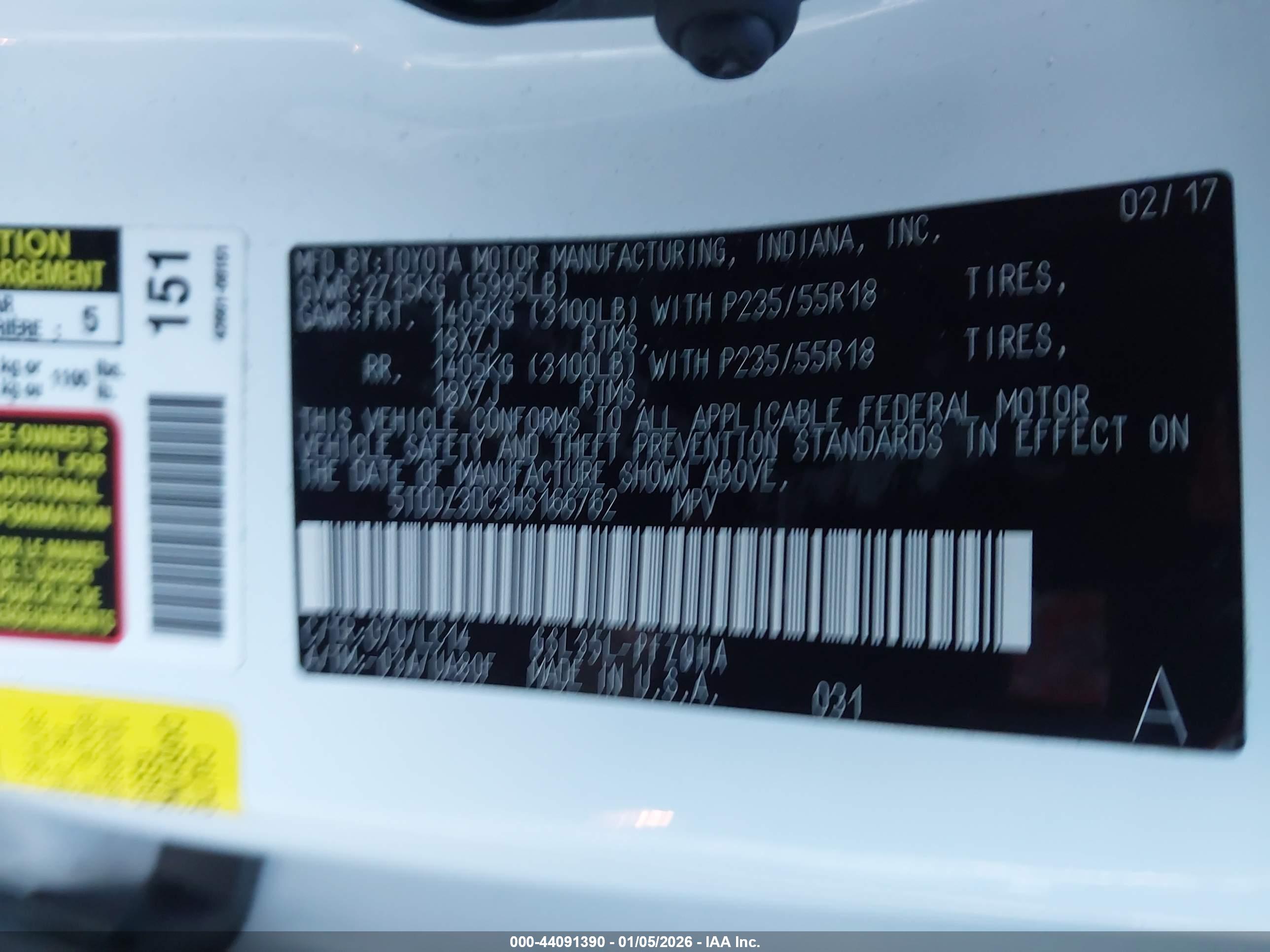TOYOTA SIENNA image 9