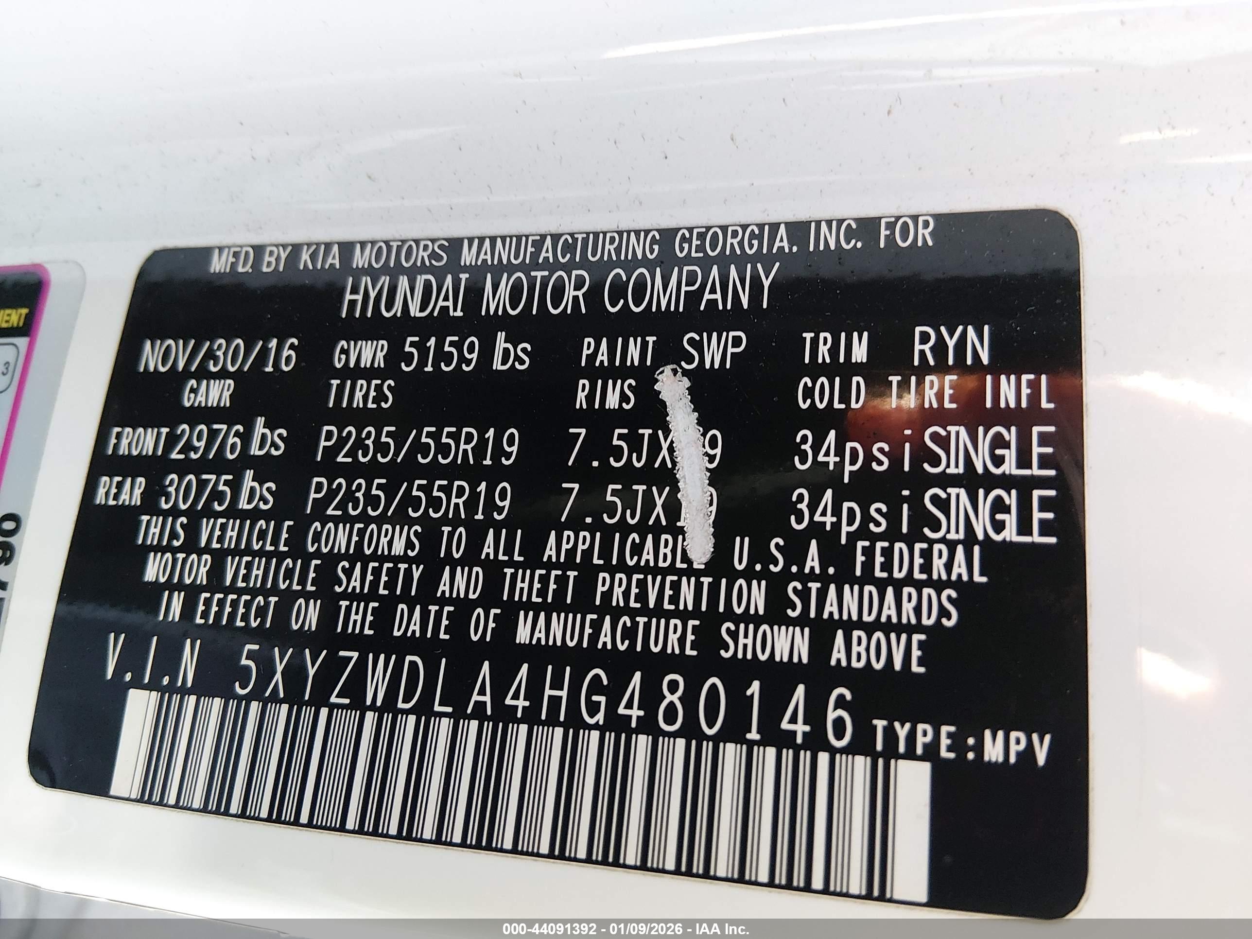 HYUNDAI SANTA image 9
