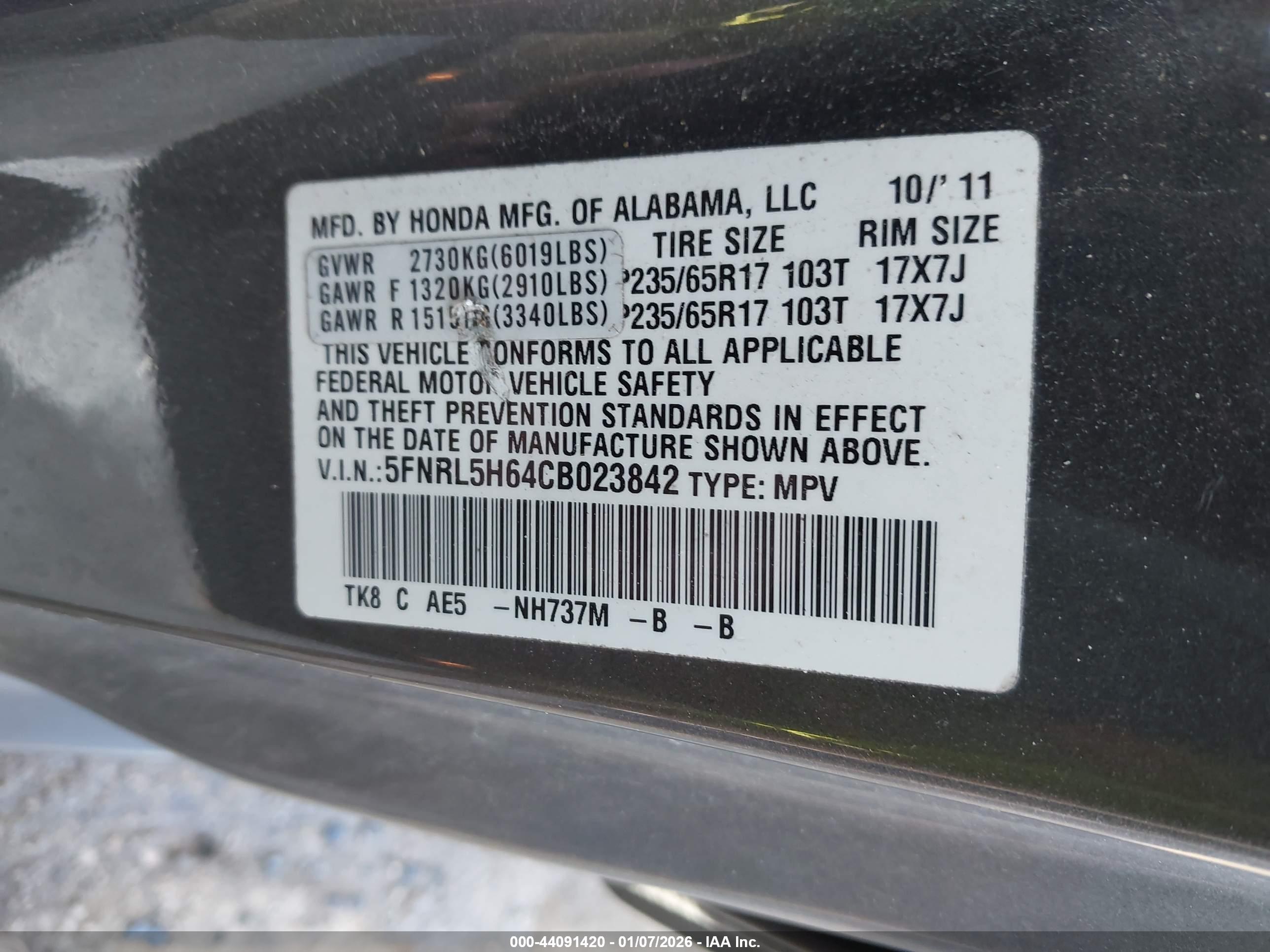 HONDA ODYSSEY image 9