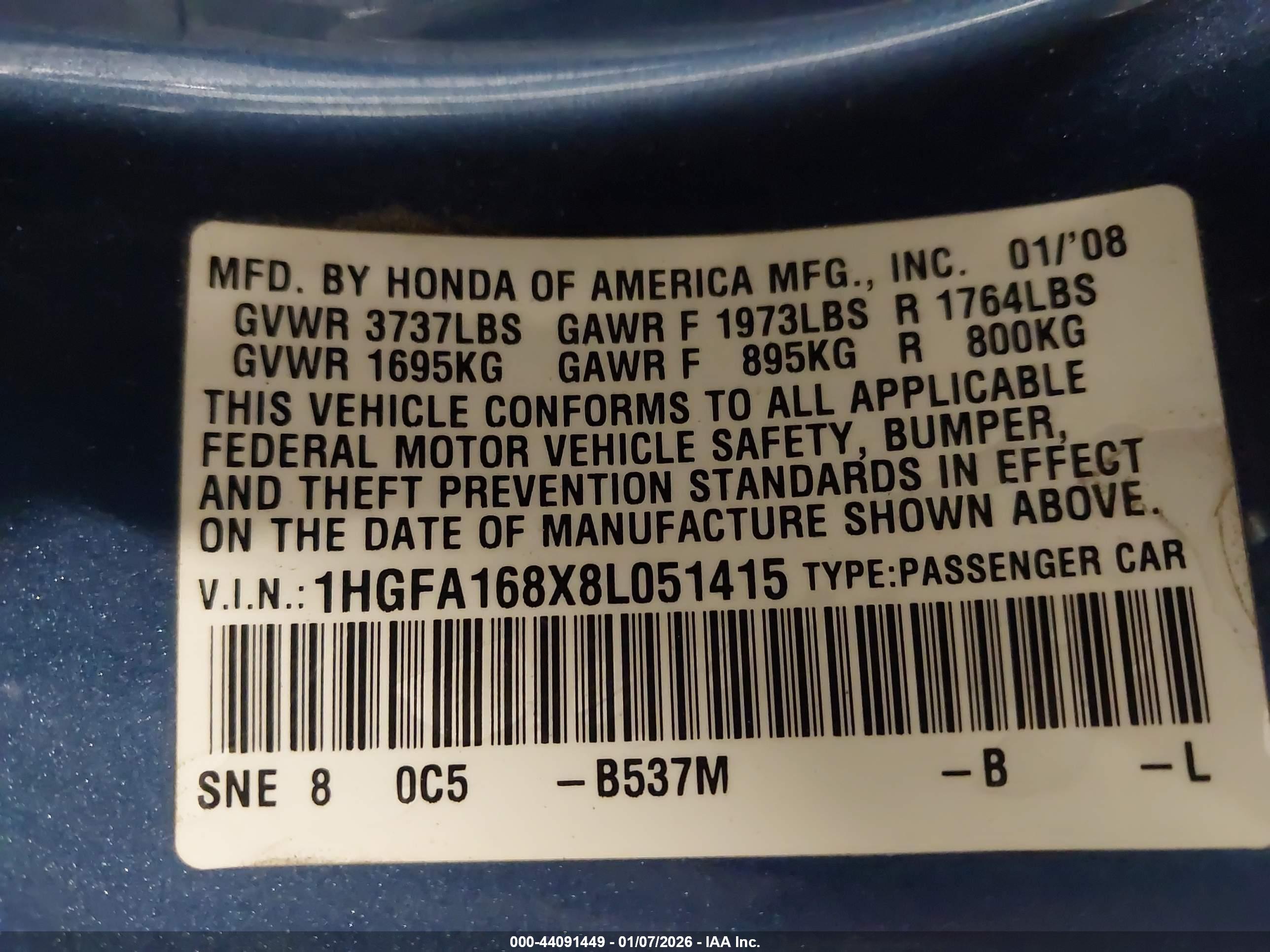 HONDA CIVIC image 9
