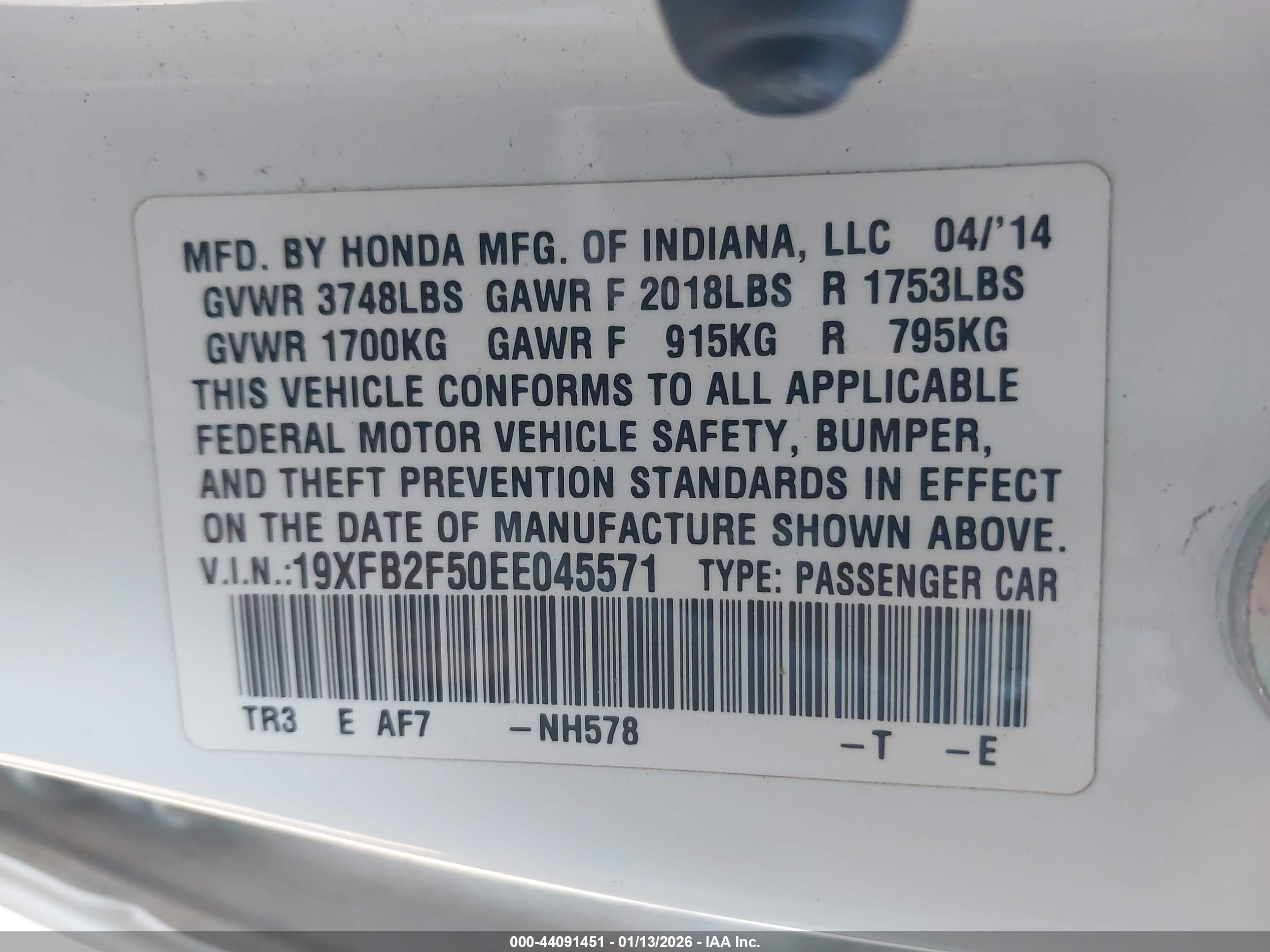 HONDA CIVIC image 9