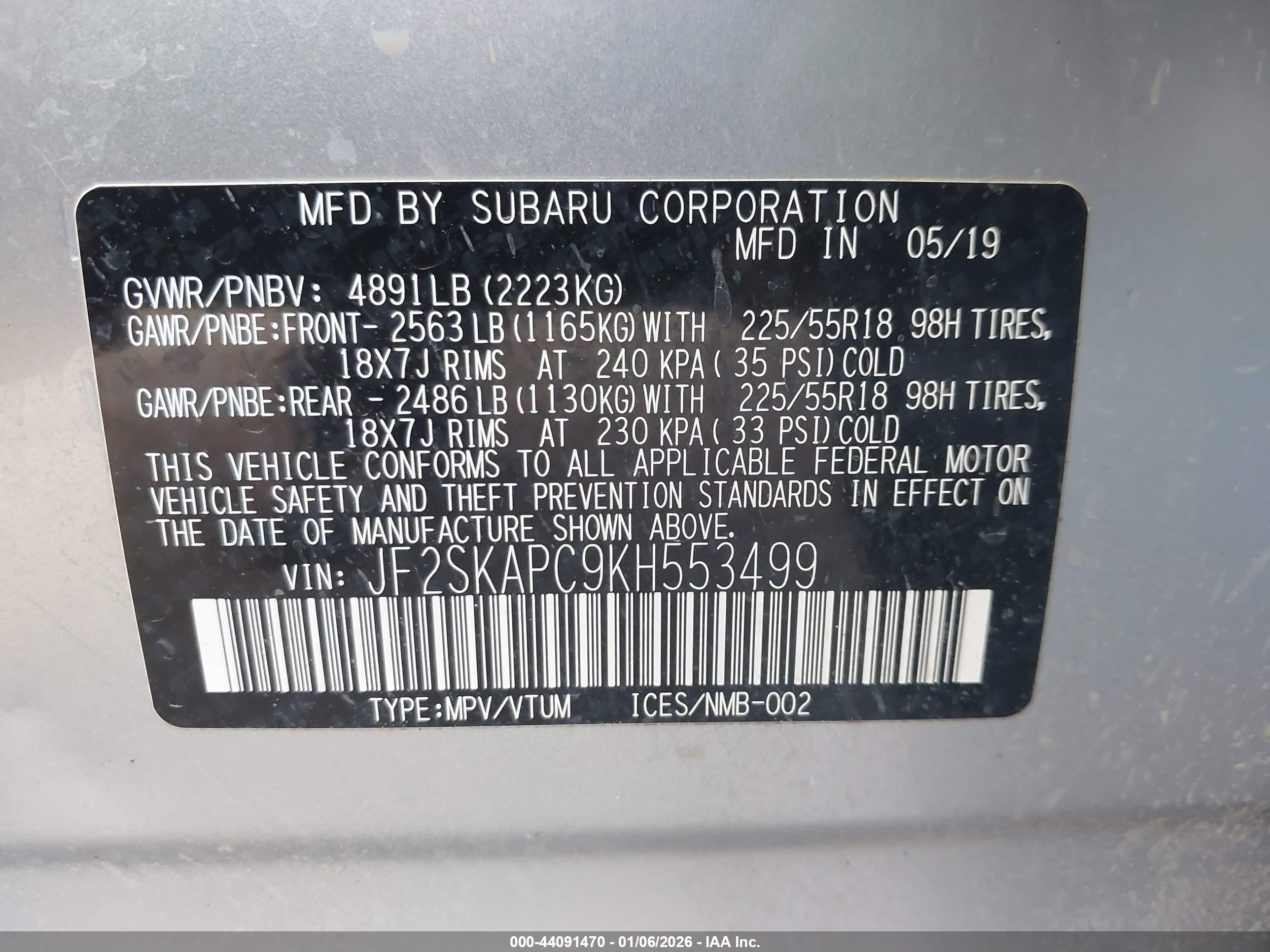 SUBARU FORESTER image 9