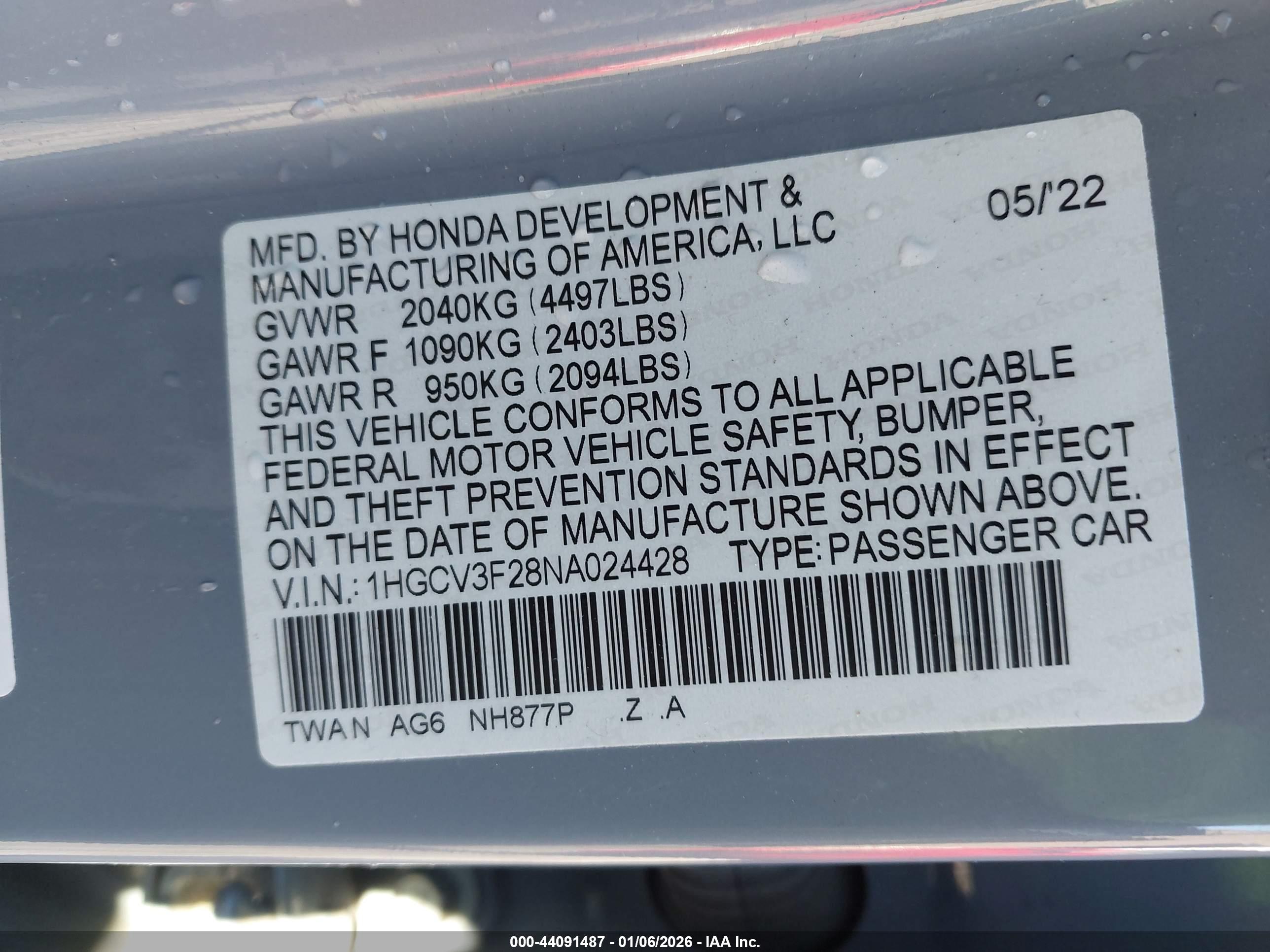 HONDA ACCORD image 9