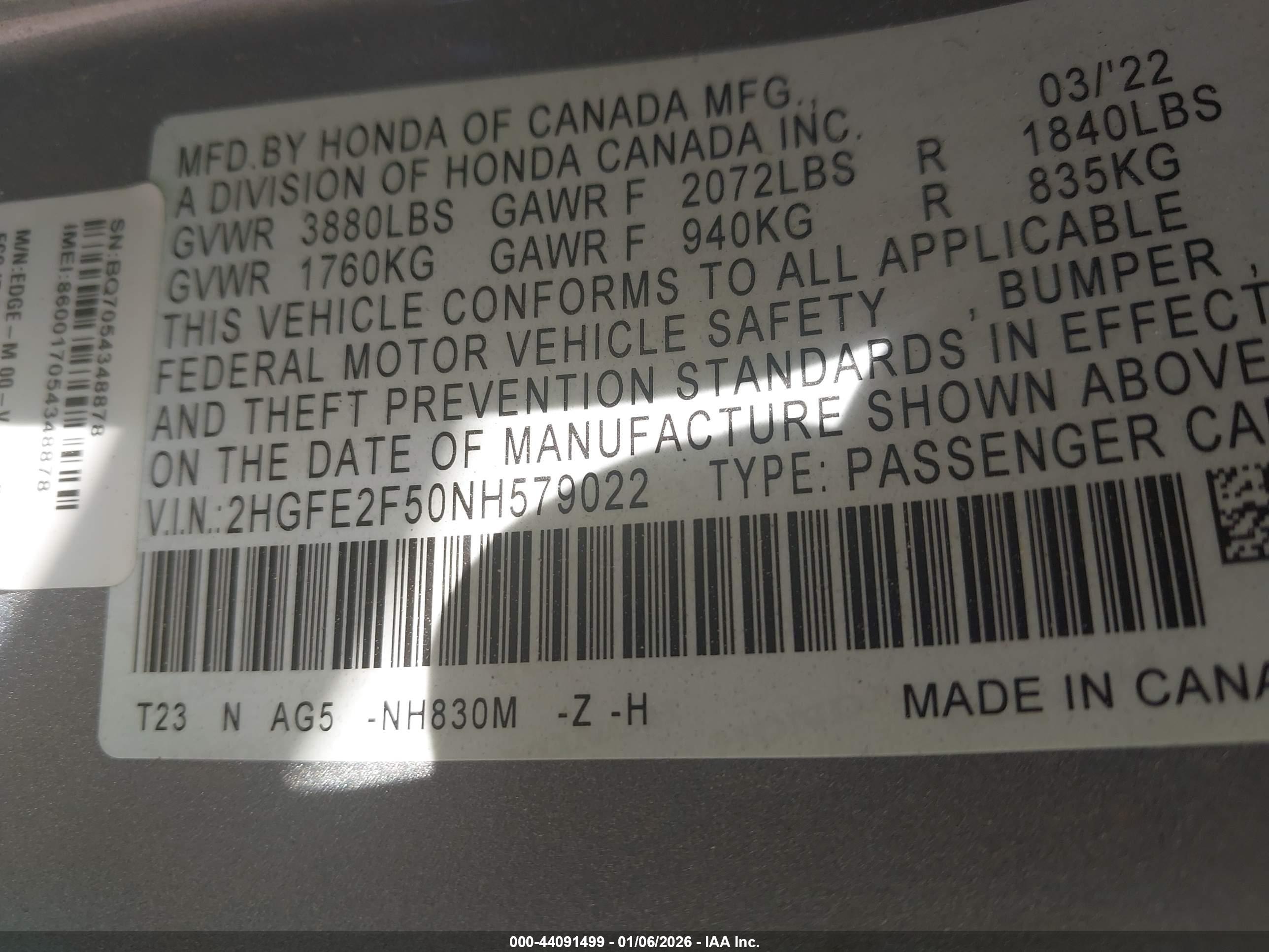 HONDA CIVIC image 9