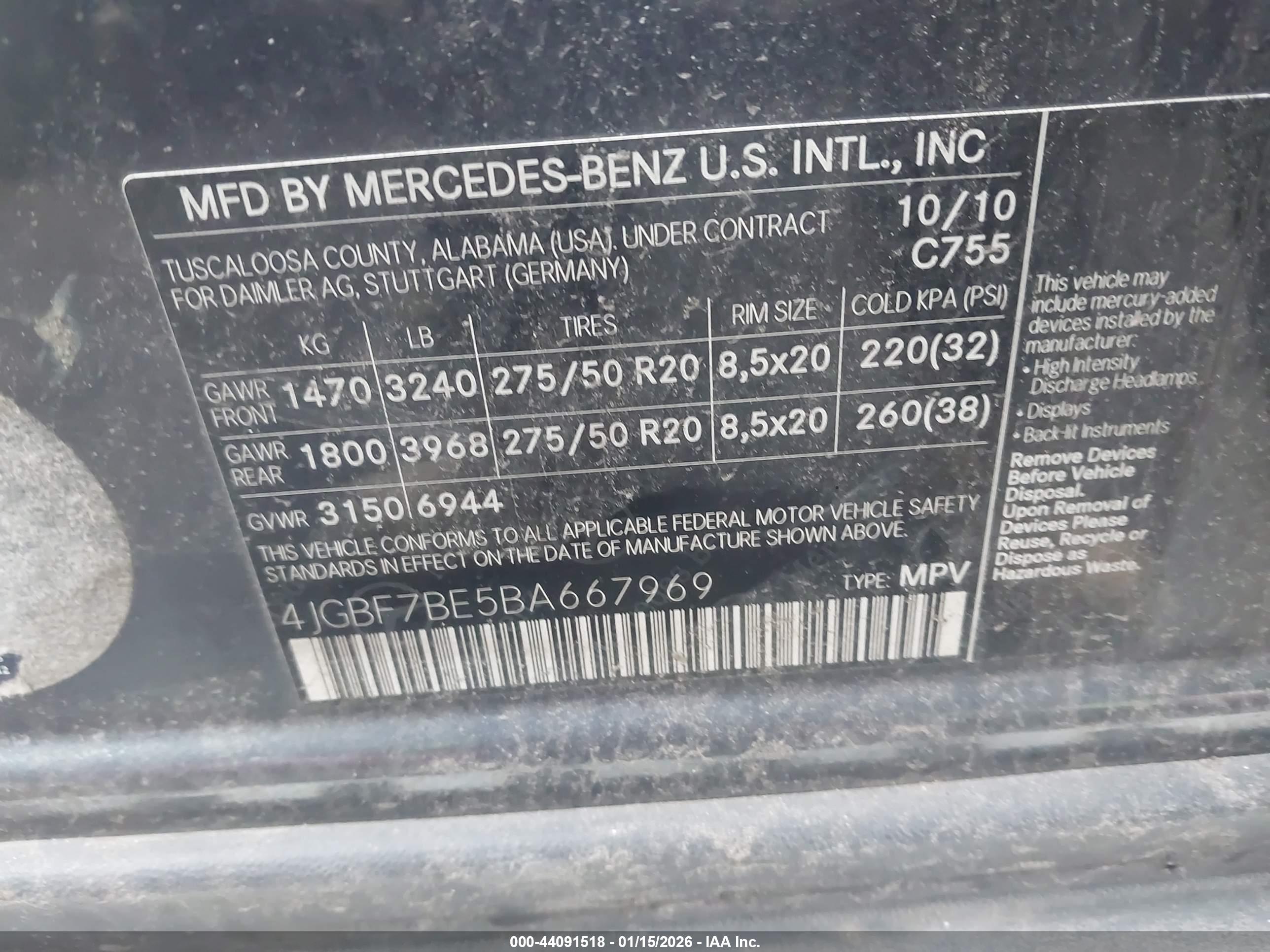 MERCEDES-BENZ GL image 9