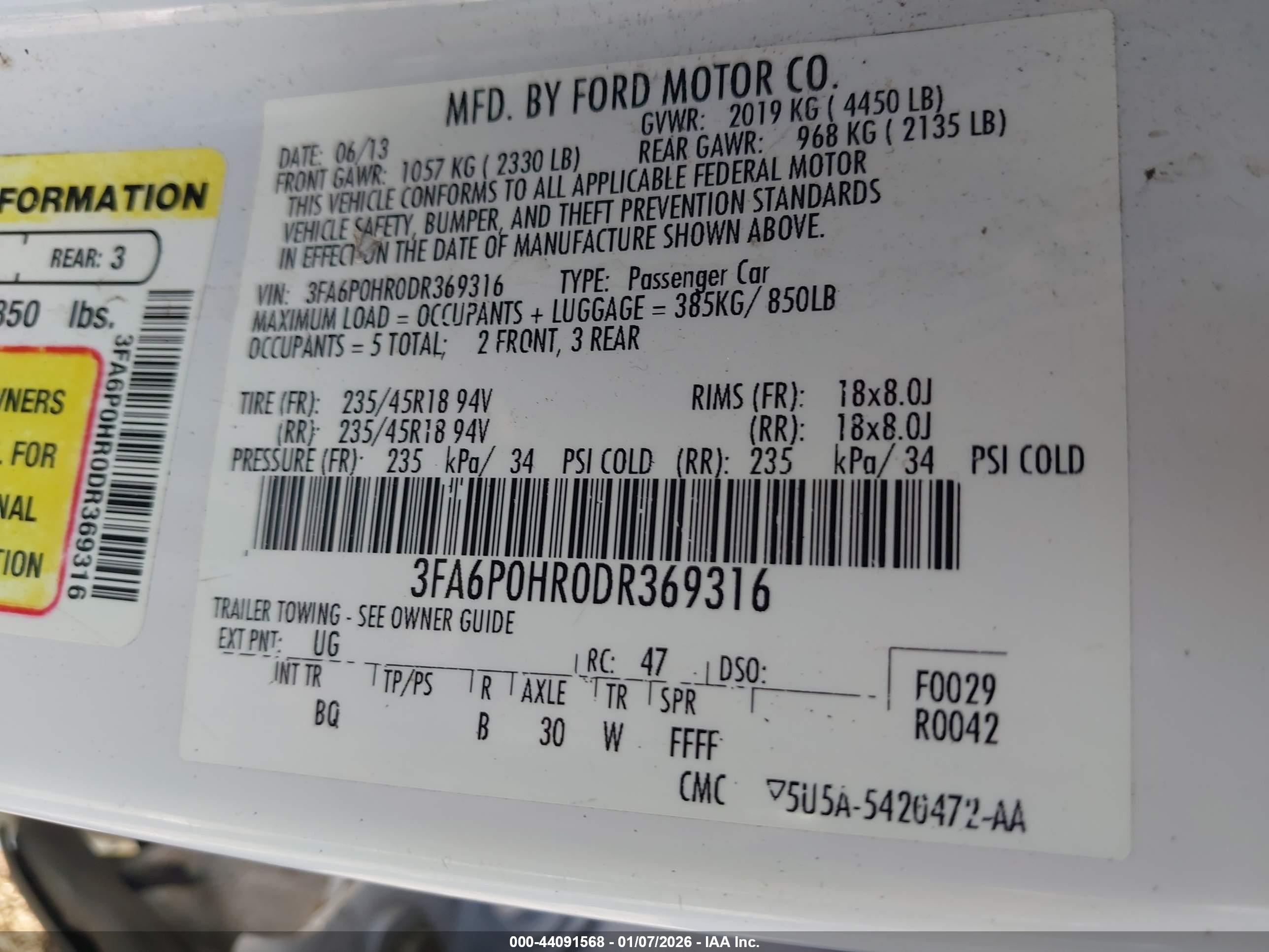 FORD FUSION image 9