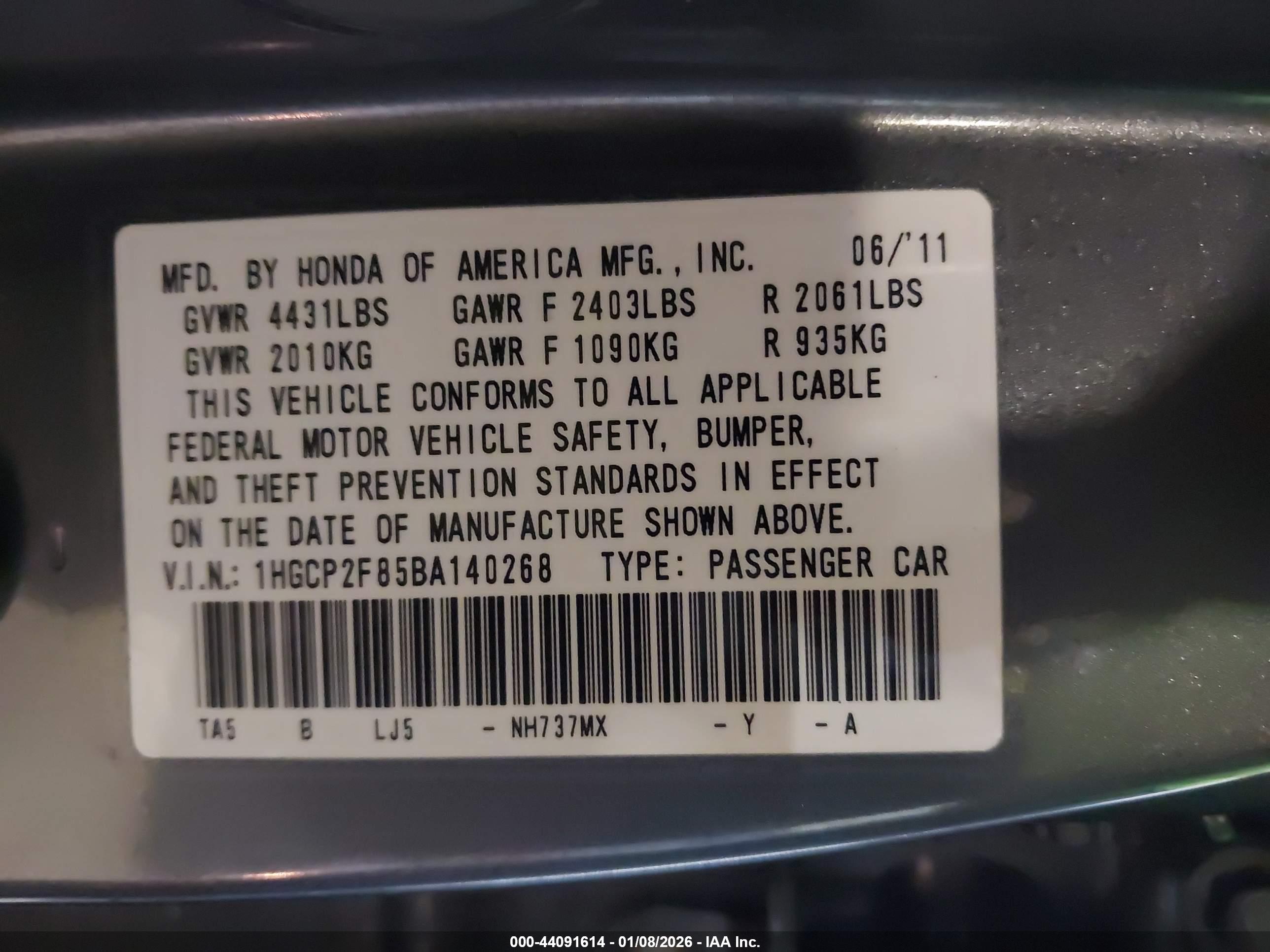 HONDA ACCORD image 9