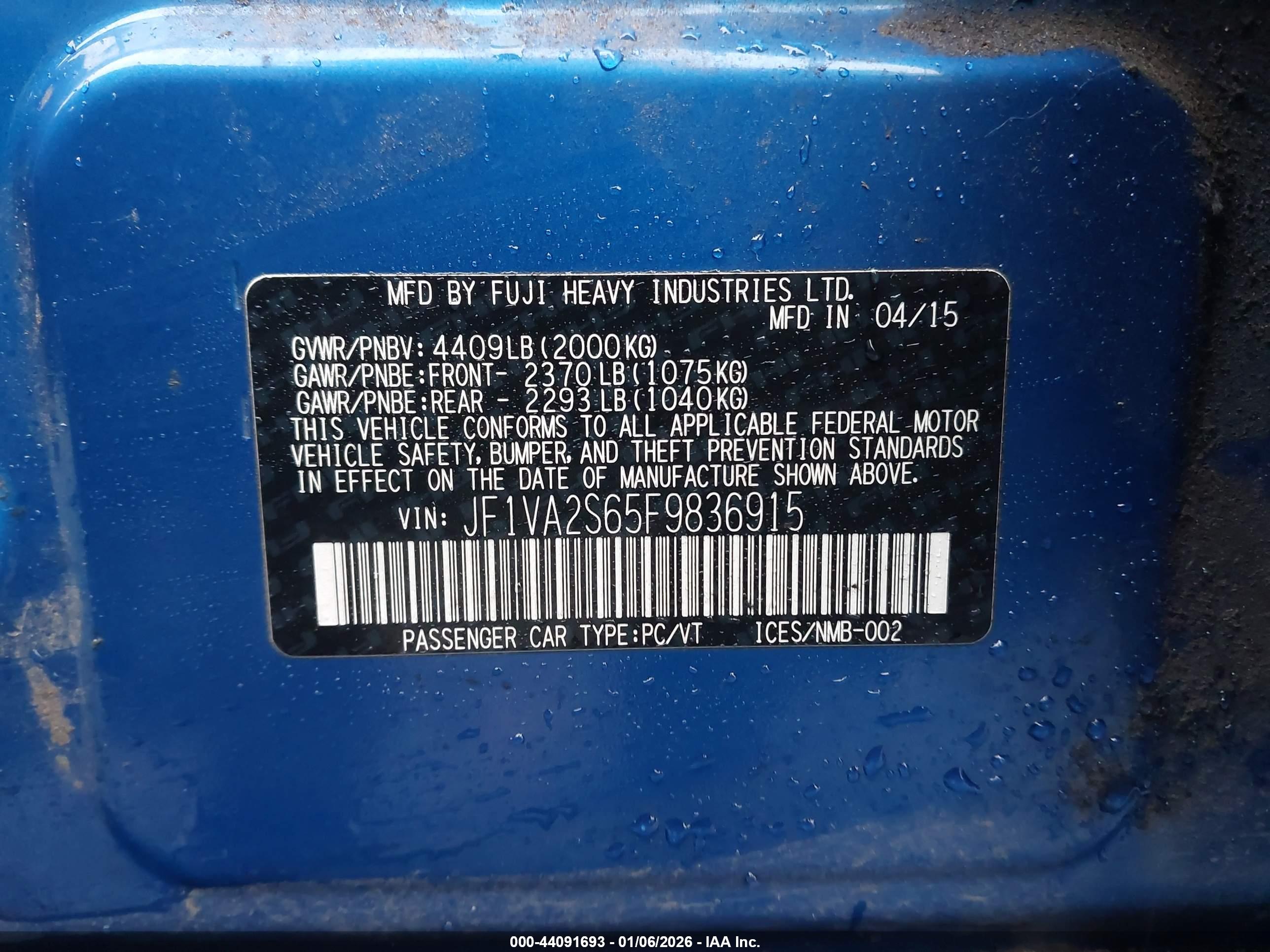 SUBARU WRX image 9