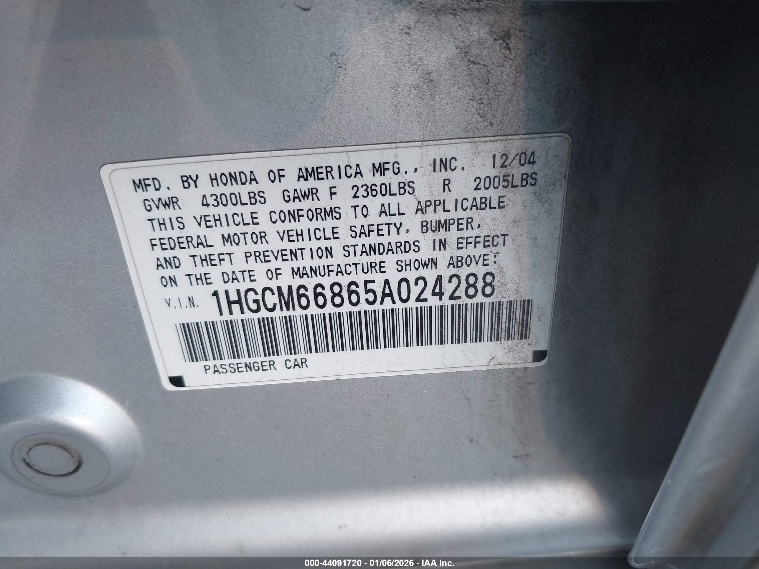 HONDA ACCORD image 9