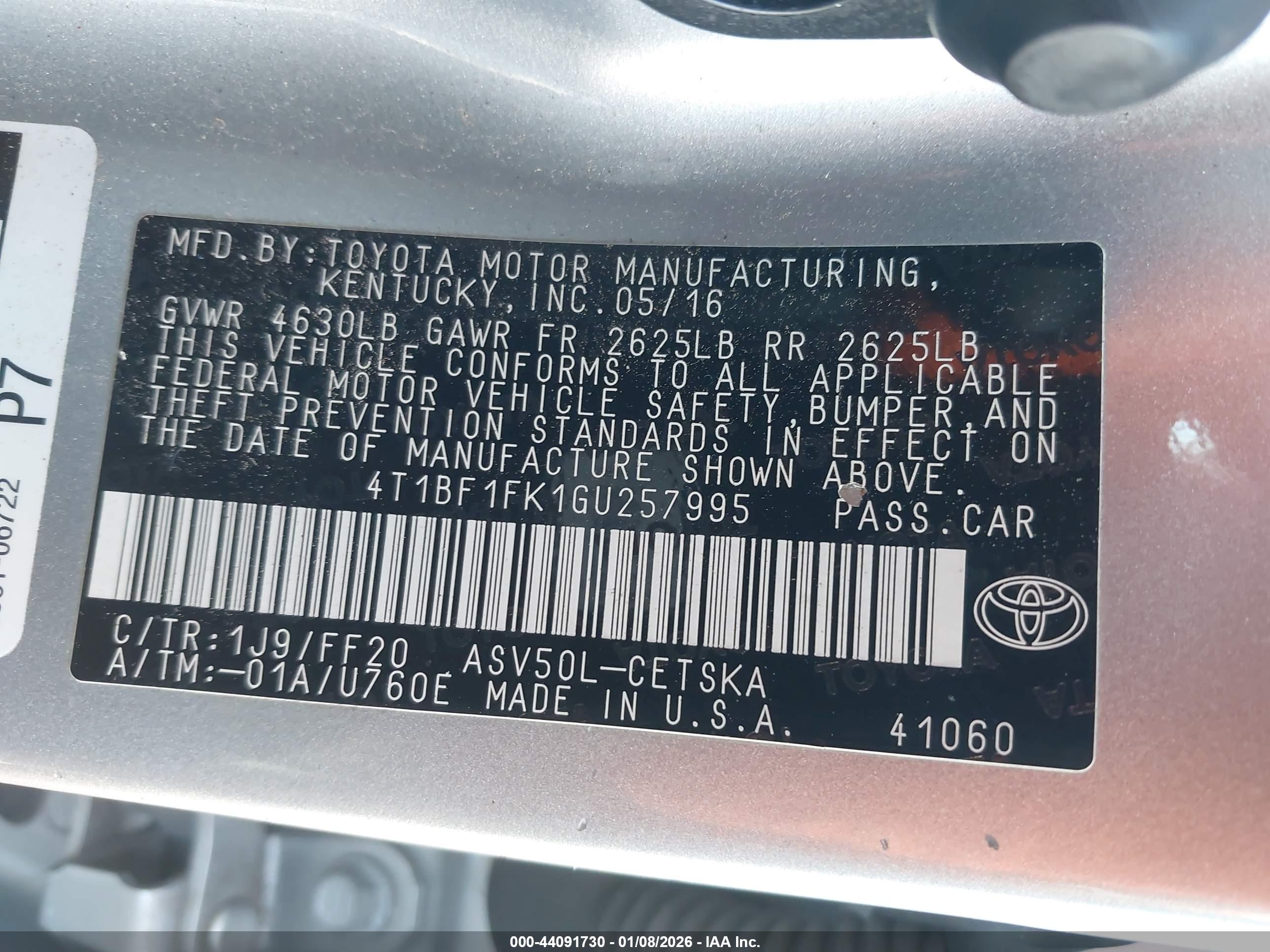 TOYOTA CAMRY image 9