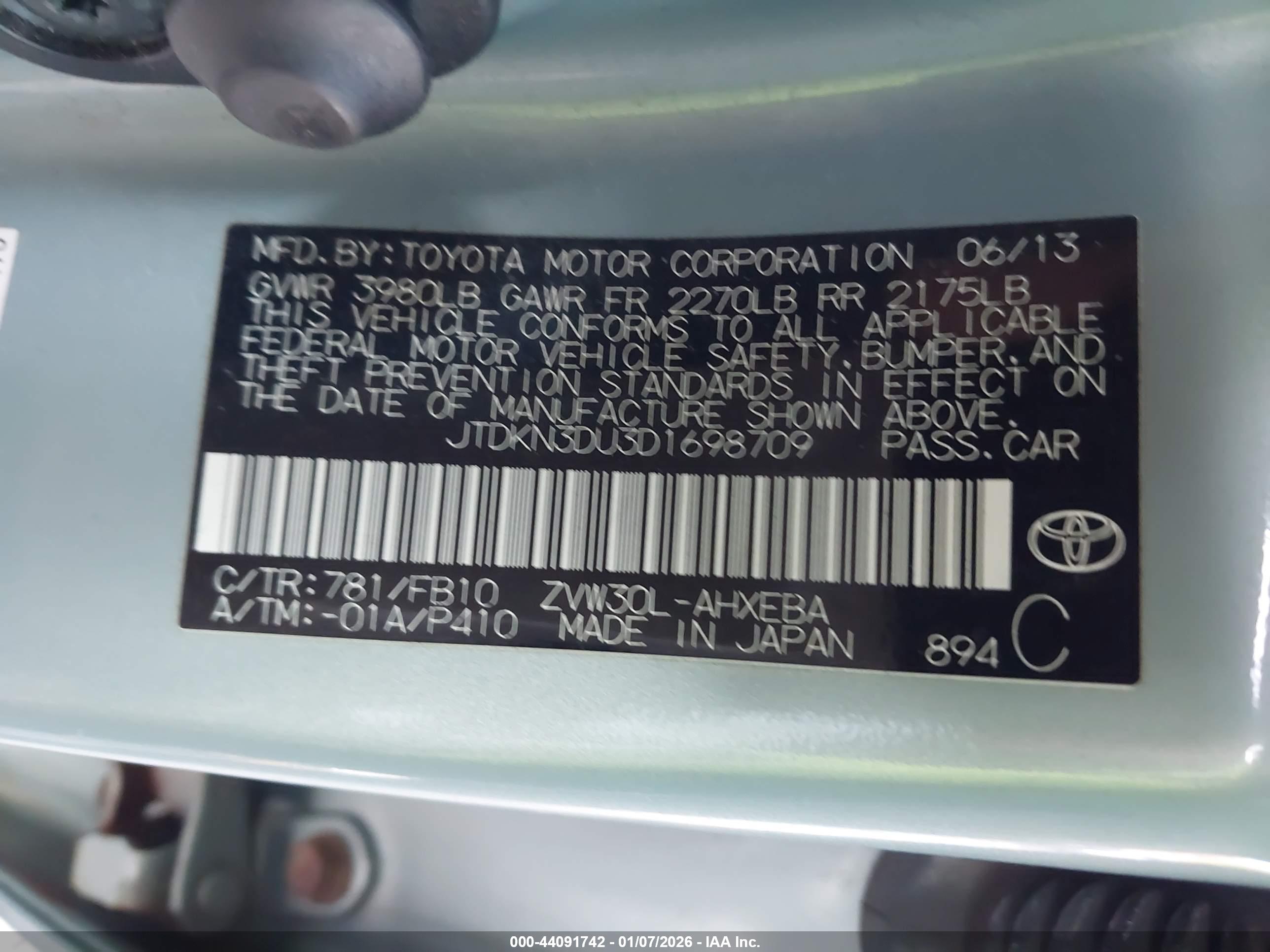 TOYOTA PRIUS image 9