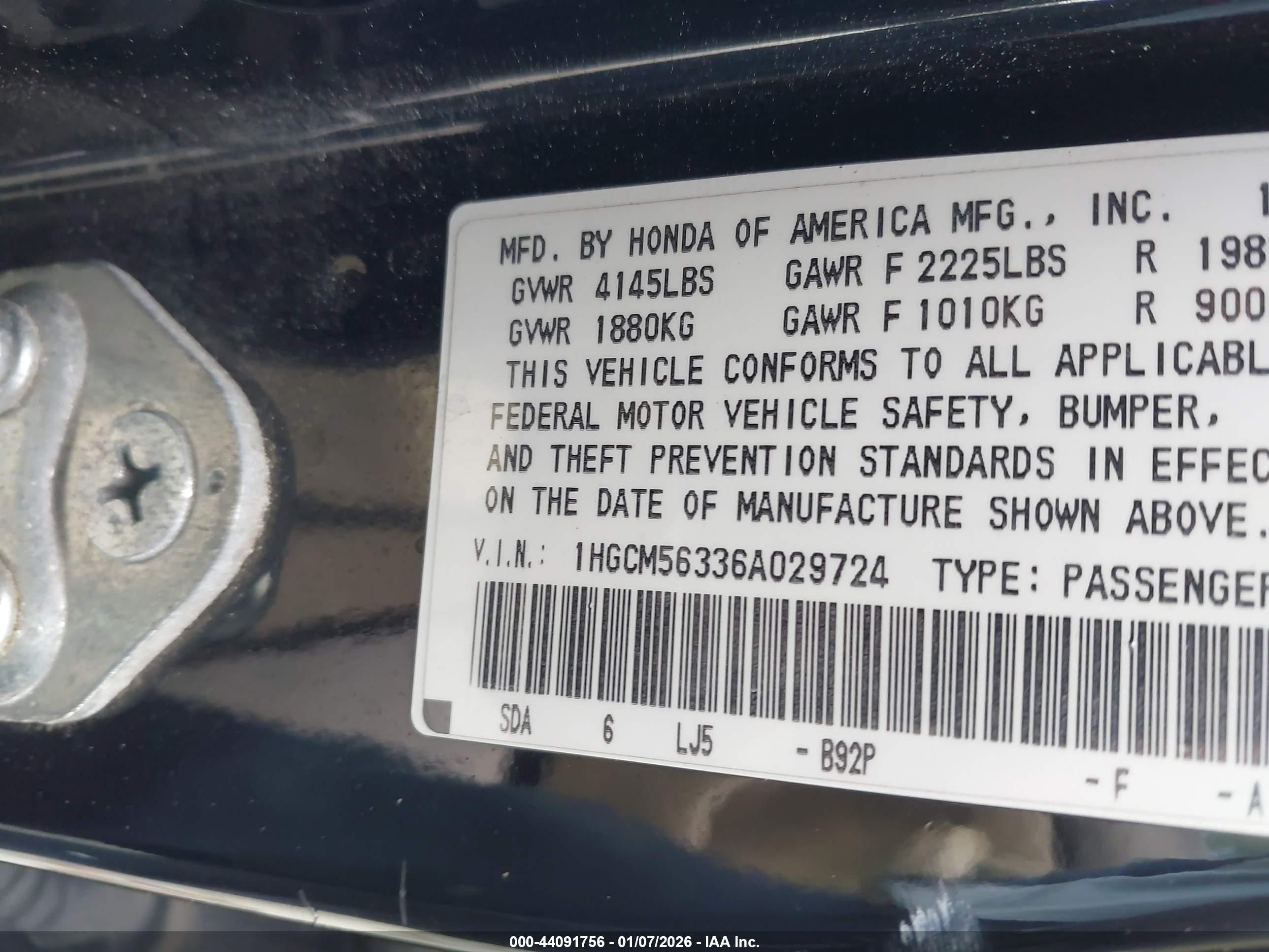 HONDA ACCORD image 9