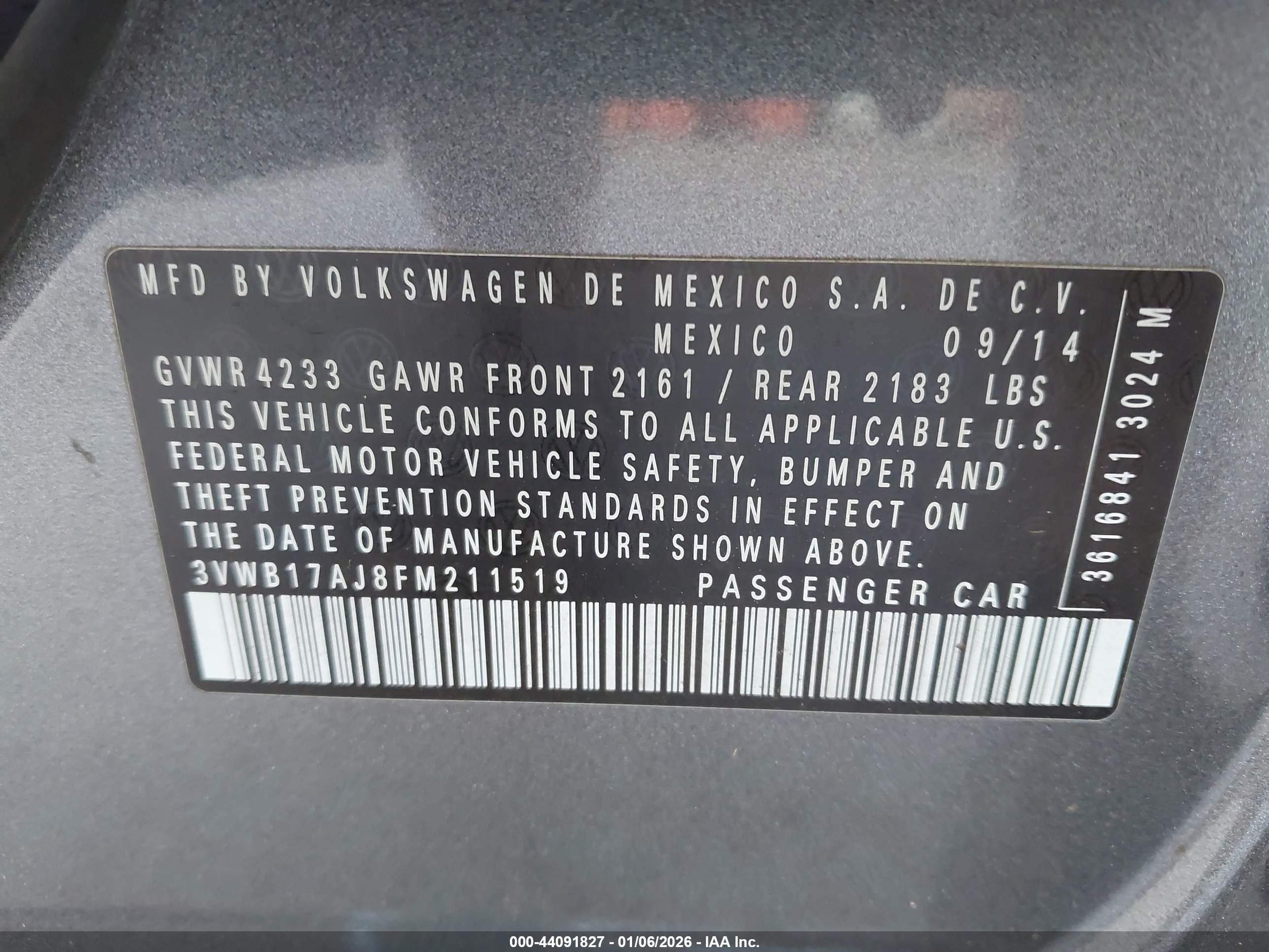 VOLKSWAGEN JETTA image 9