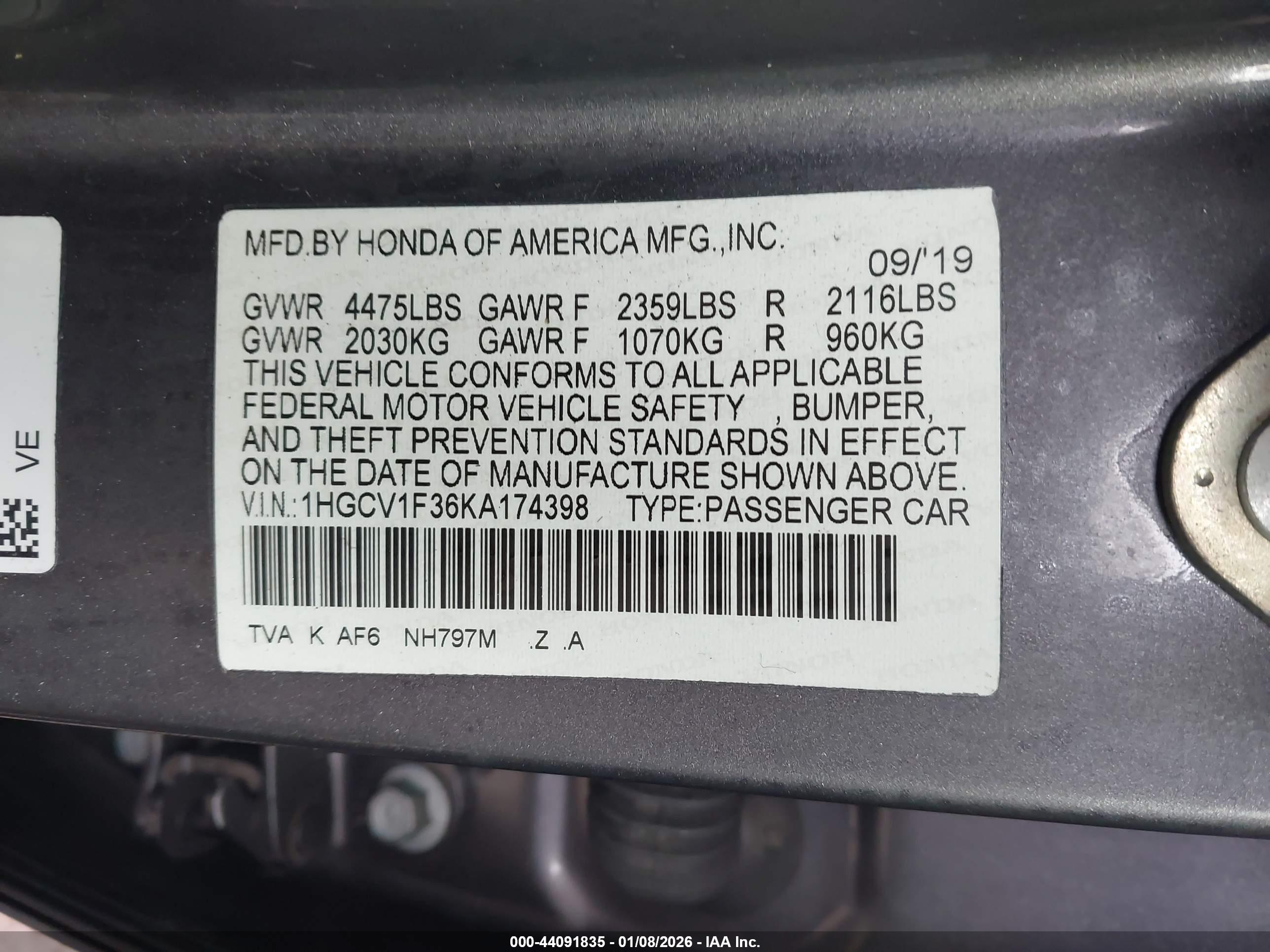 HONDA ACCORD image 9