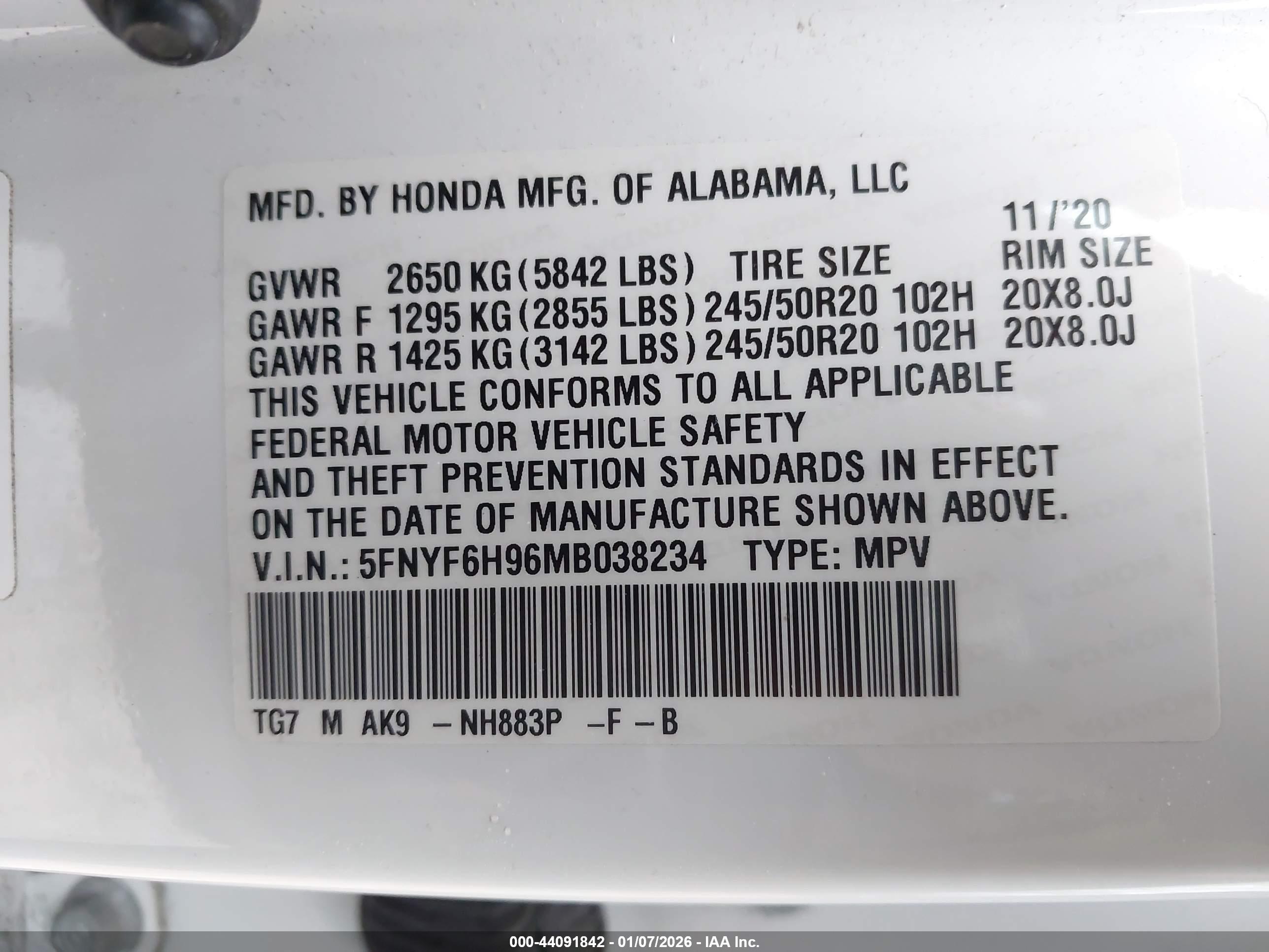 HONDA PILOT image 9