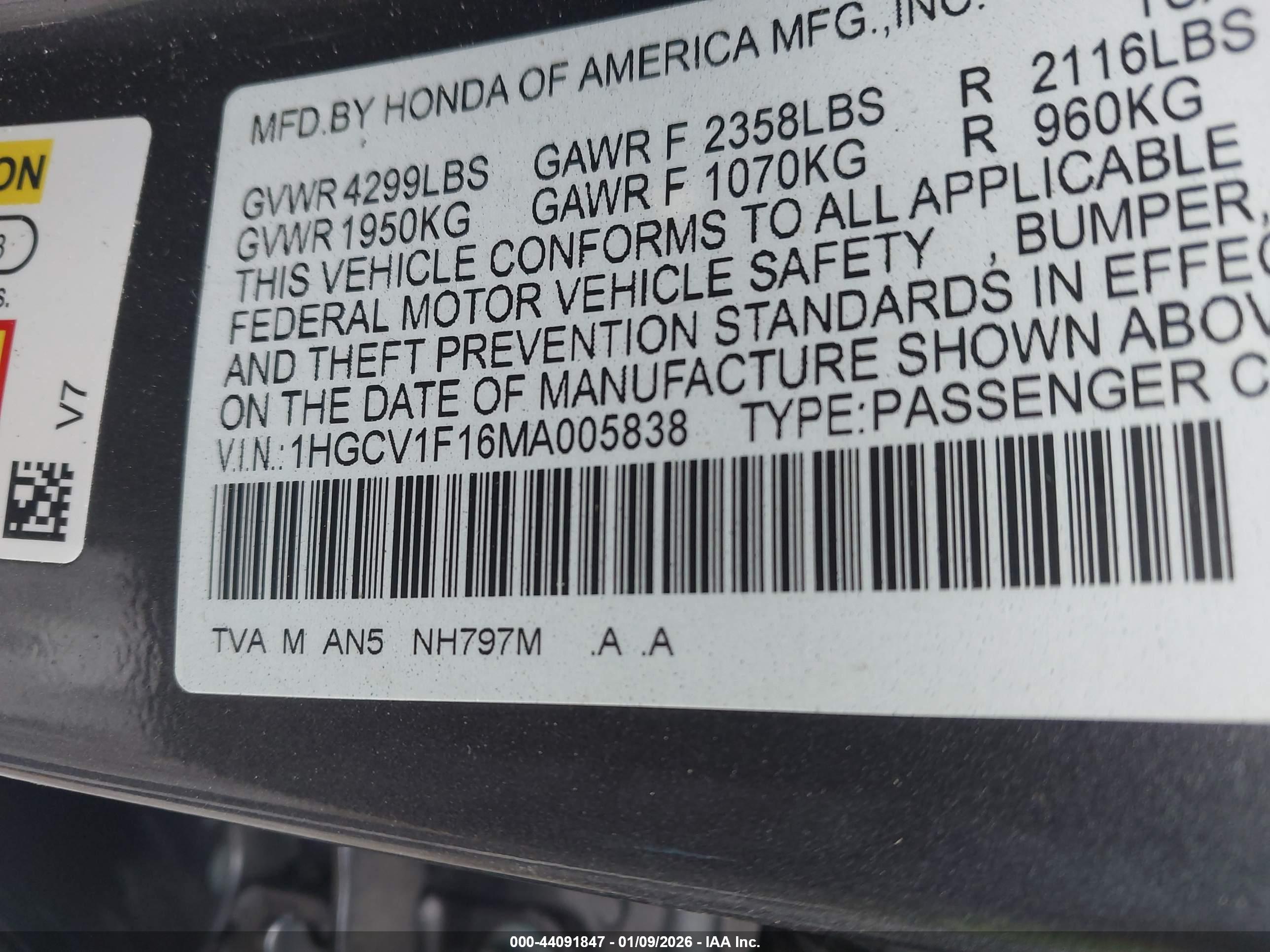 HONDA ACCORD image 9