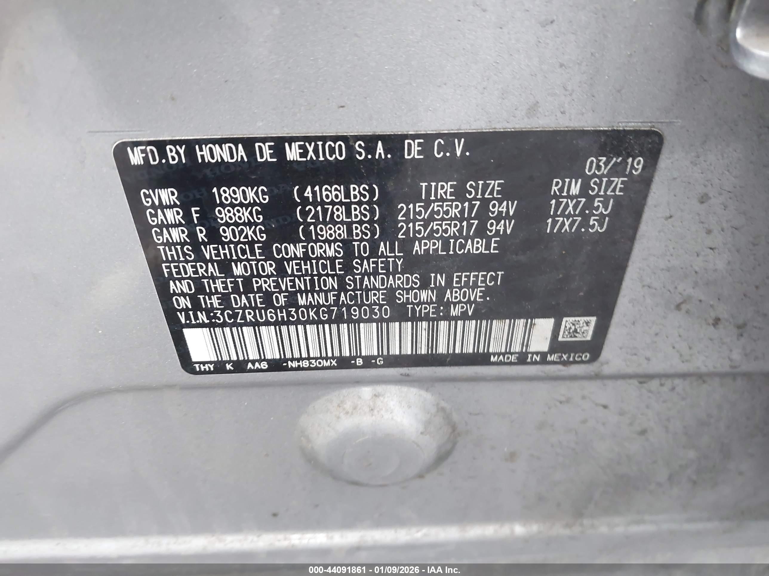 HONDA HR-V image 9