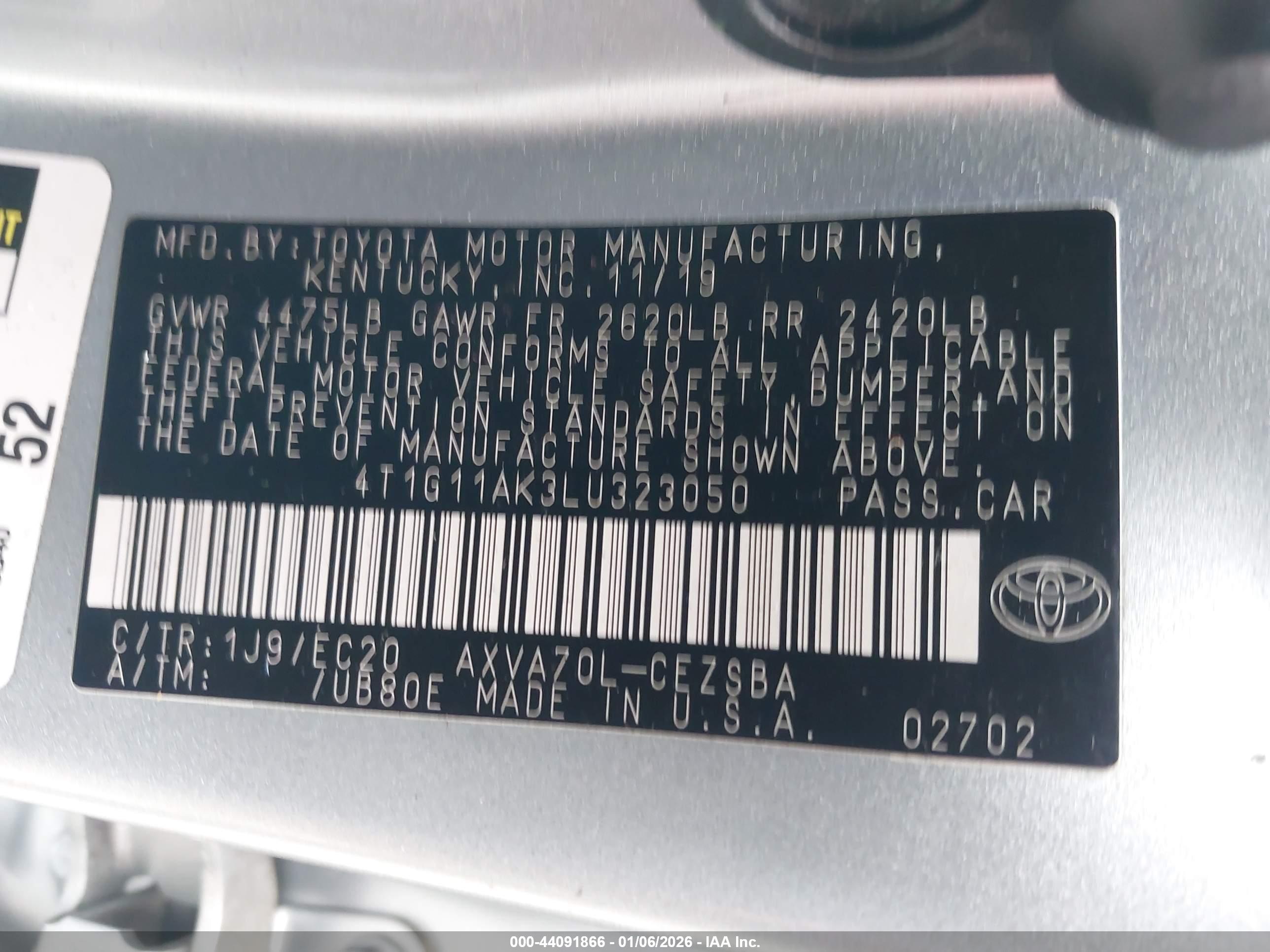 TOYOTA CAMRY image 9