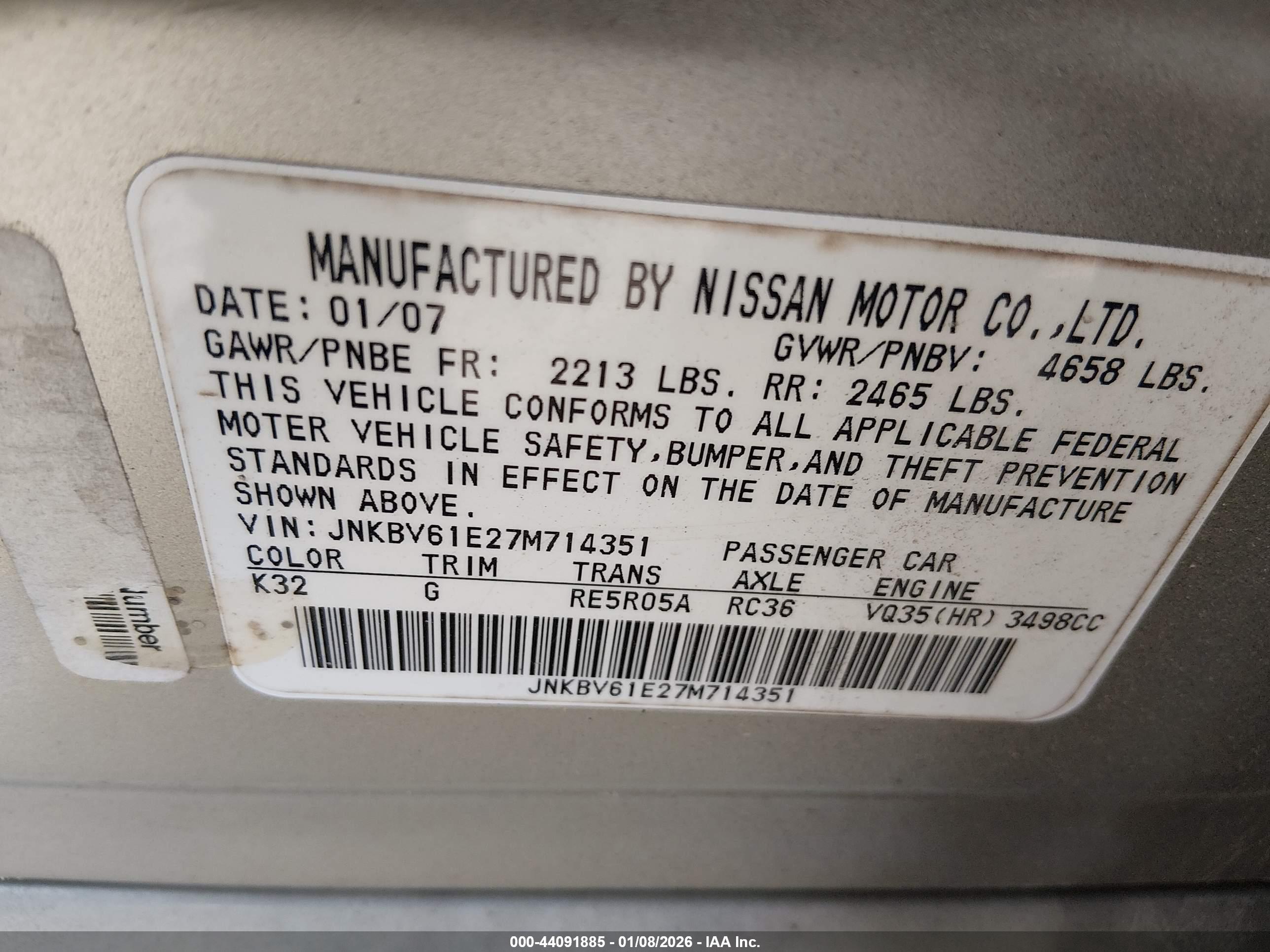 INFINITI G35 image 9