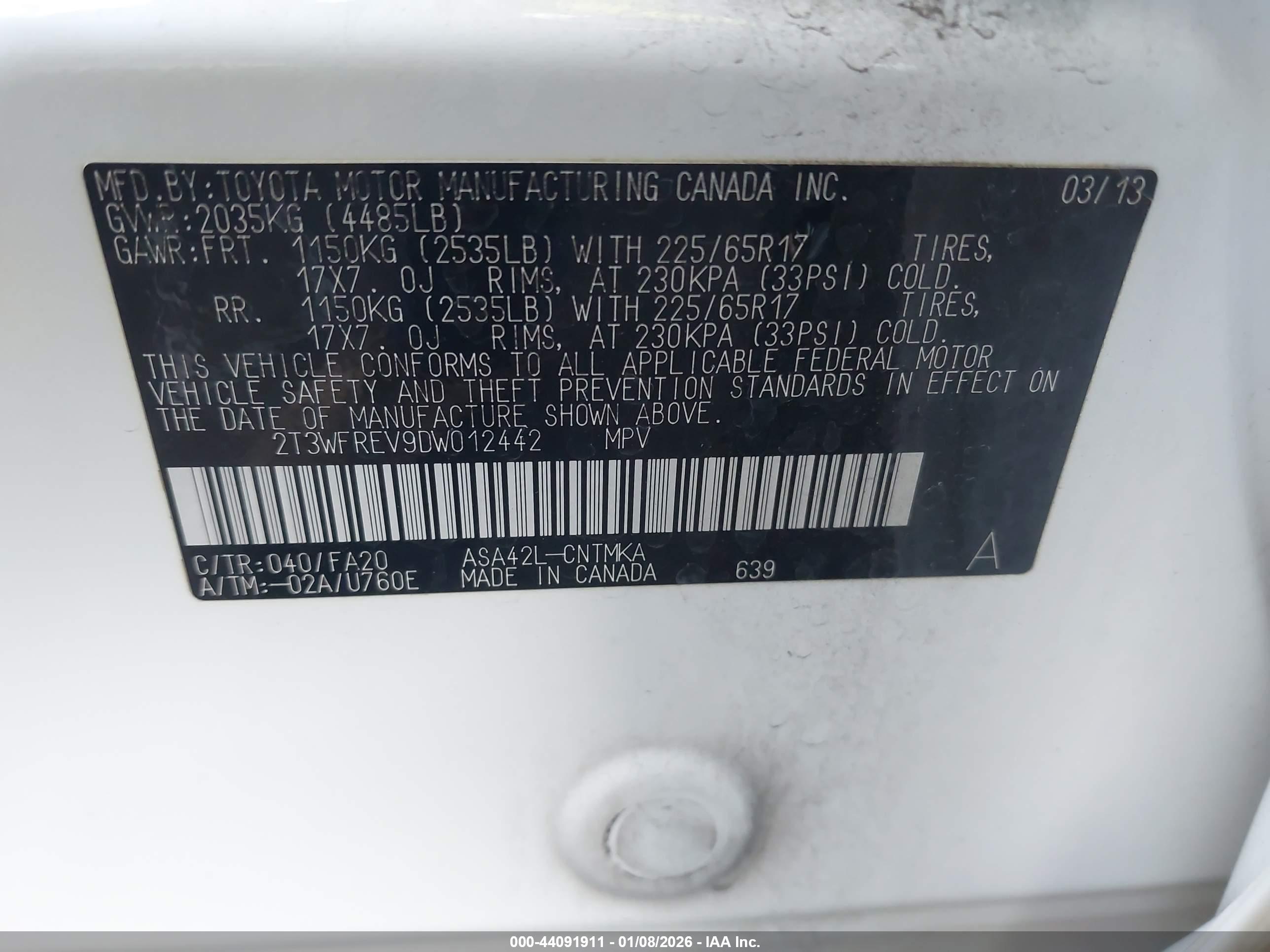 TOYOTA RAV4 image 9