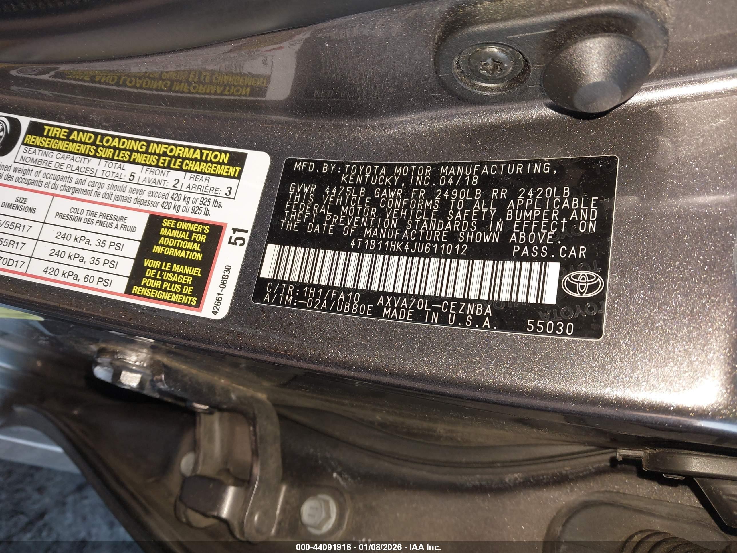 TOYOTA CAMRY image 9