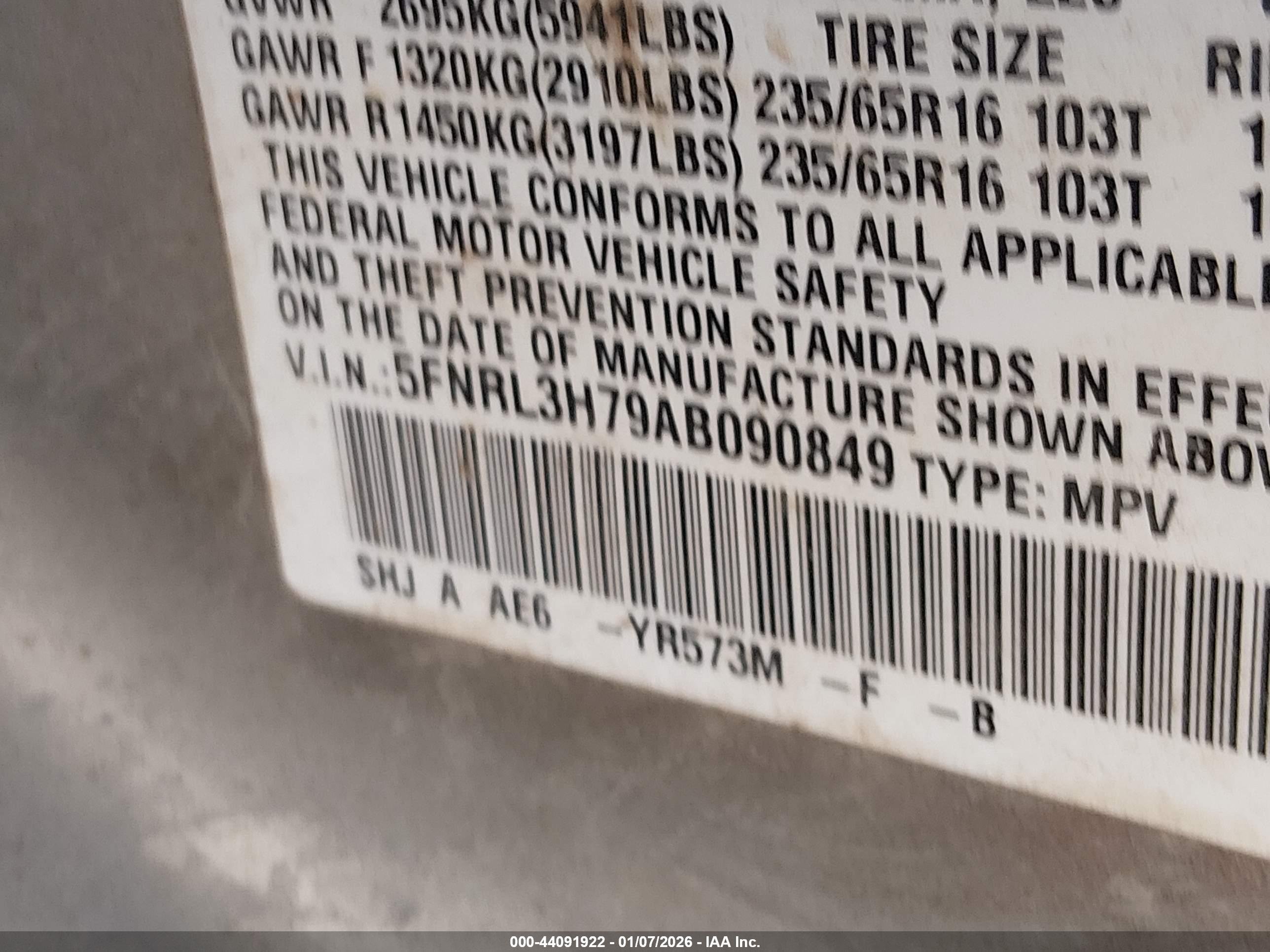 HONDA ODYSSEY image 9